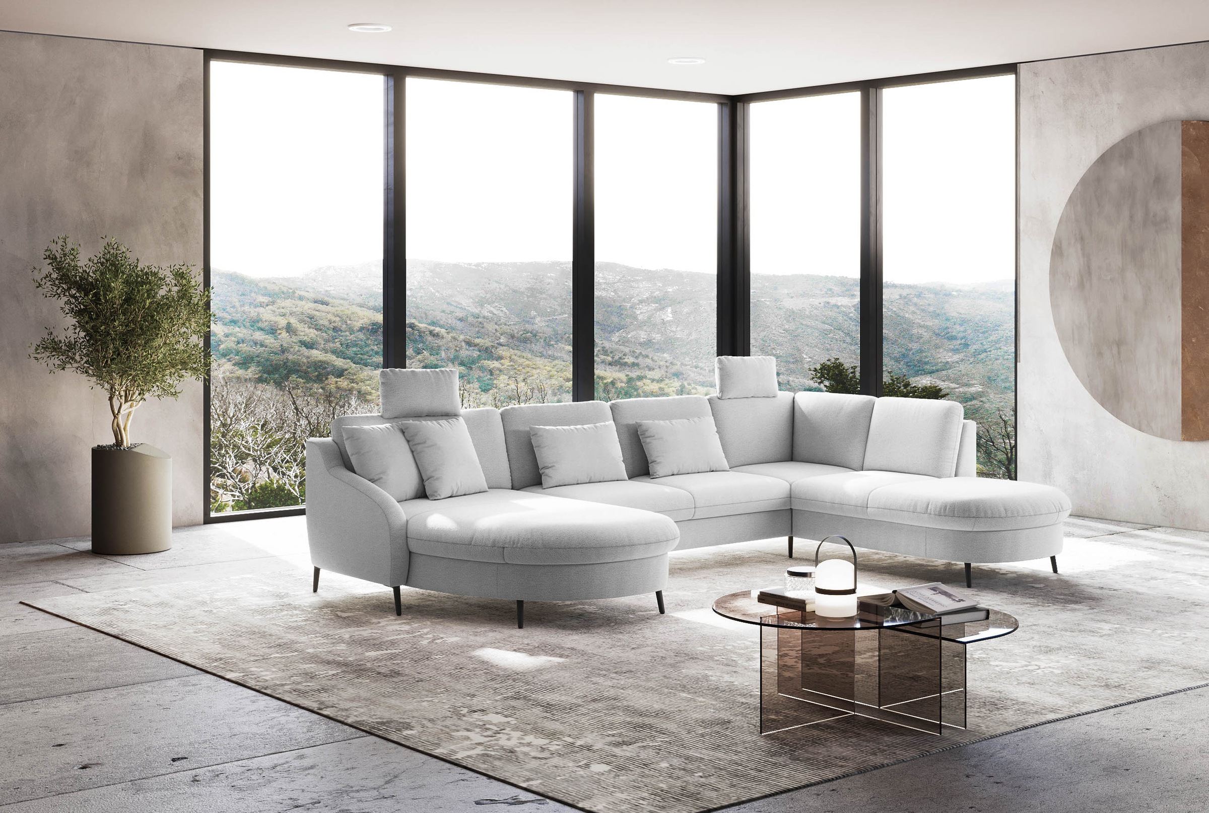 sit&more Wohnlandschaft »Soul U-Form«, wahlweise mit Bett und Bettkasten