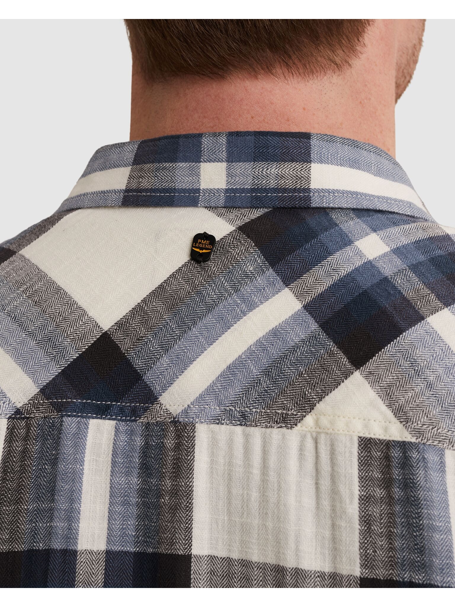 PME LEGEND Kurzarmhemd mit Logo Stickerei