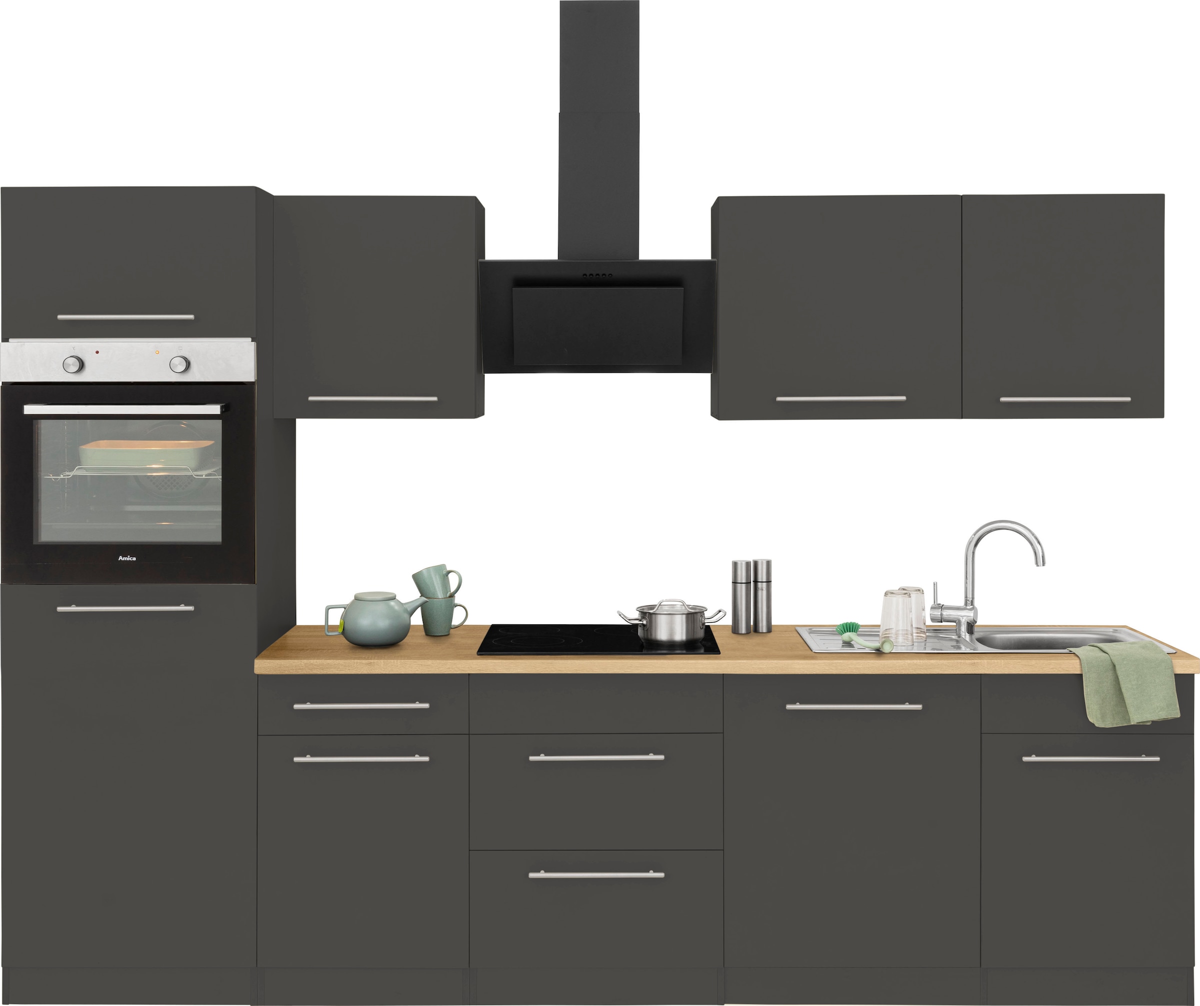 wiho Küchen Breite bestellen E-Geräte, Küchenzeile online cm 280 ohne »Unna«