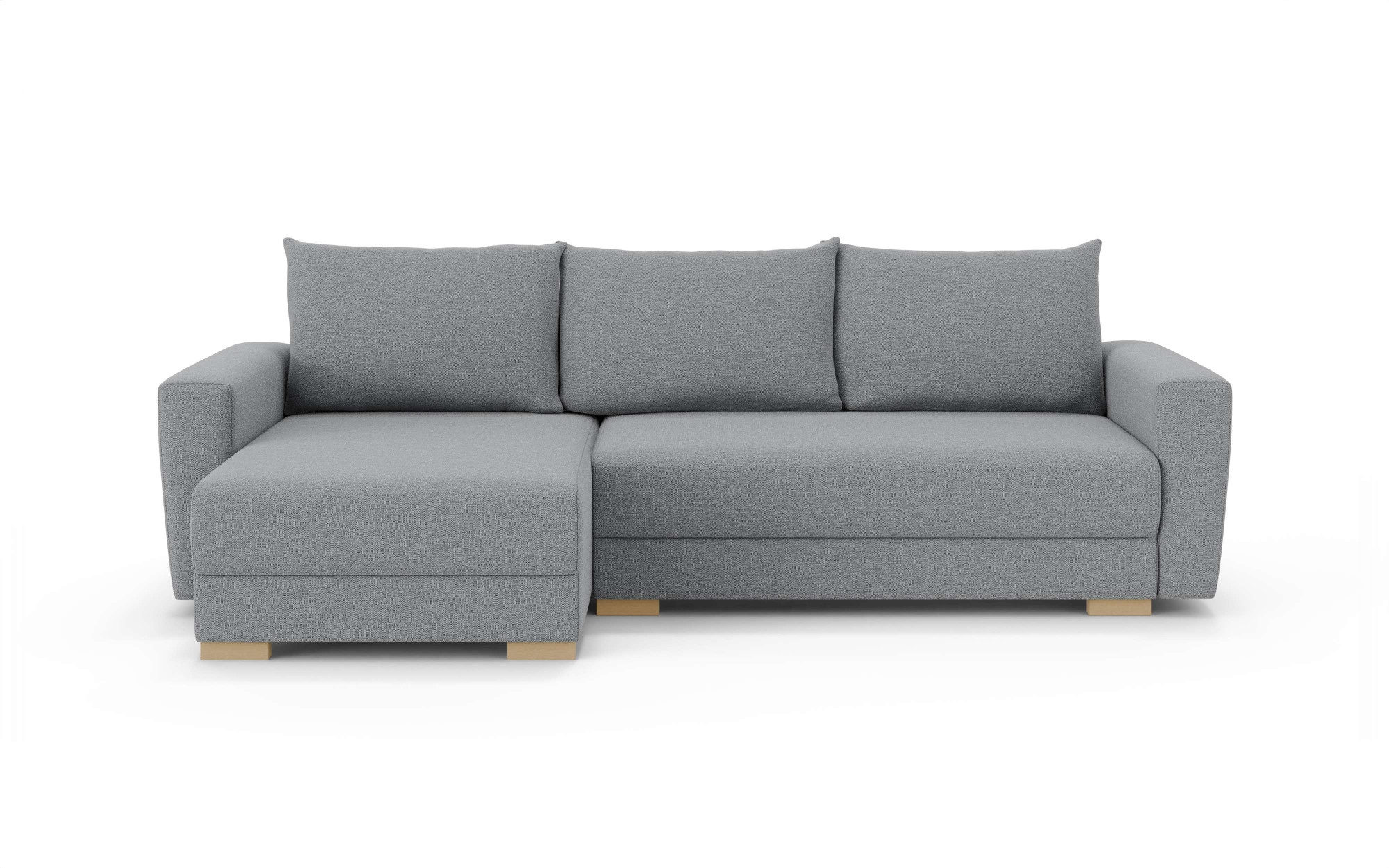 INOSIGN Ecksofa »MAGHERA universell Schlafsofa mit Bettkasten, Maße B/T/H: 255/142/84cm«, L-Form mit Recamiere rechts oder links montierbar, hoher Sitzkomfort
