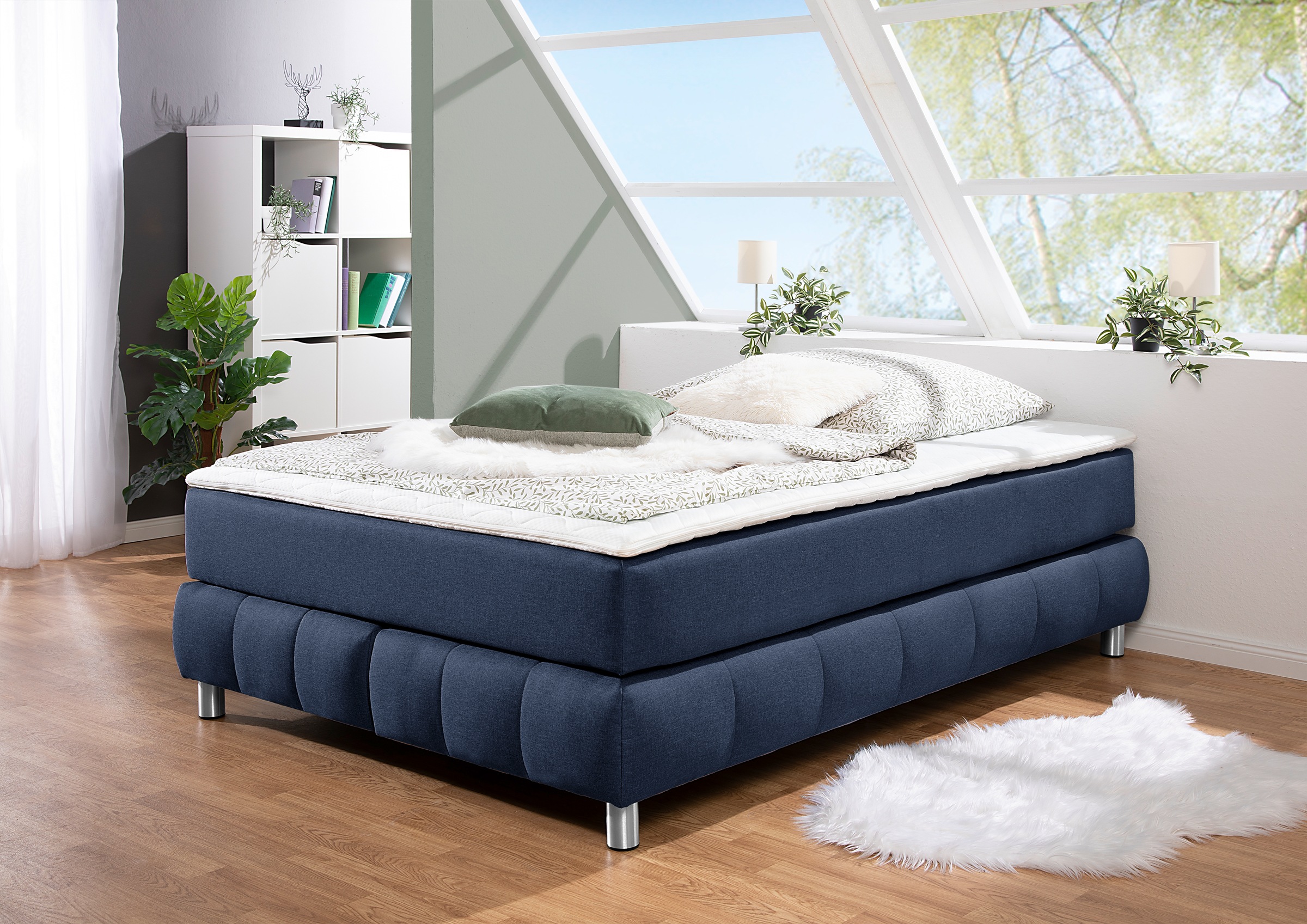 Home affaire Boxspringbett »Salo« Ohne Kopfteil, inkl. Topper, auch in Über günstig online kaufen