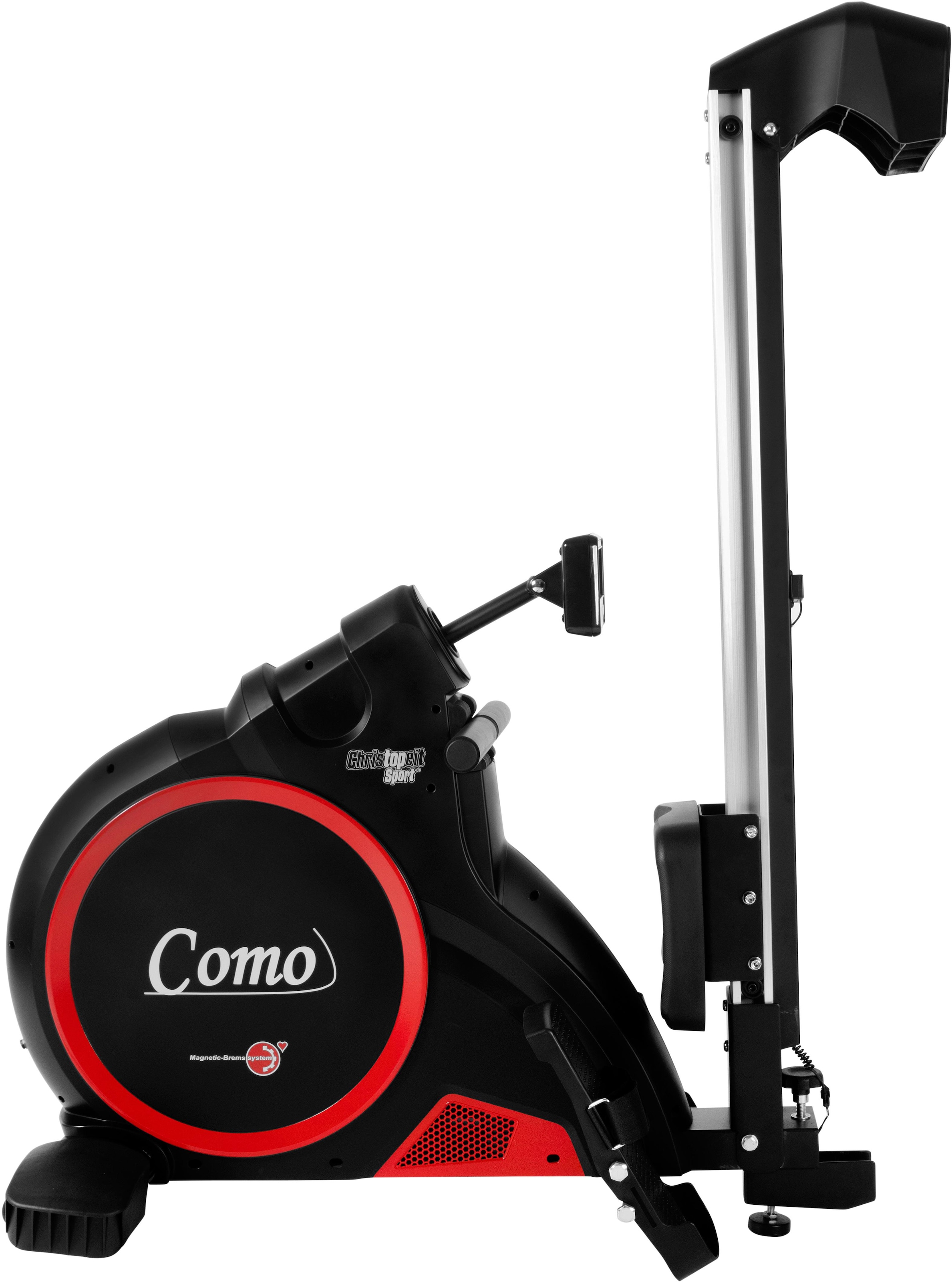 Christopeit Sport® Ruderzugmaschine »Como black edition«, (Ruderschiene platzsparend hochklappbar), Rudermaschine, 16 Widerstandsstufen, Magnetbremse