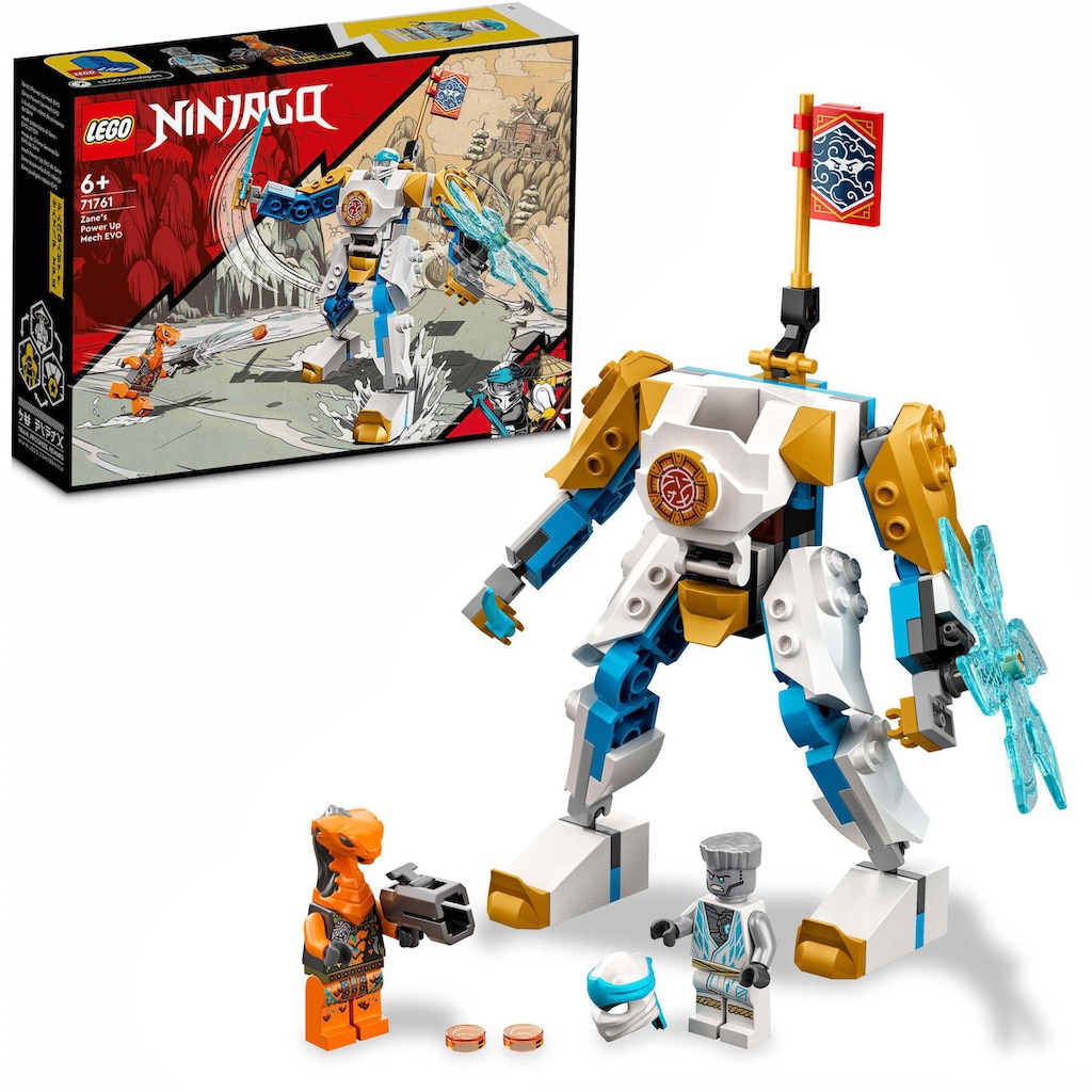 LEGO® Konstruktionsspielsteine »Zanes Power-Up-Mech EVO (71761), LEGO® NINJAGO®«, (95 St.)