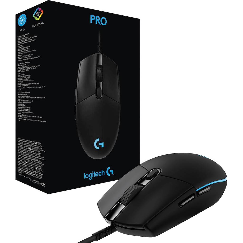 Logitech G Gaming-Maus »PRO (HERO)«, USB