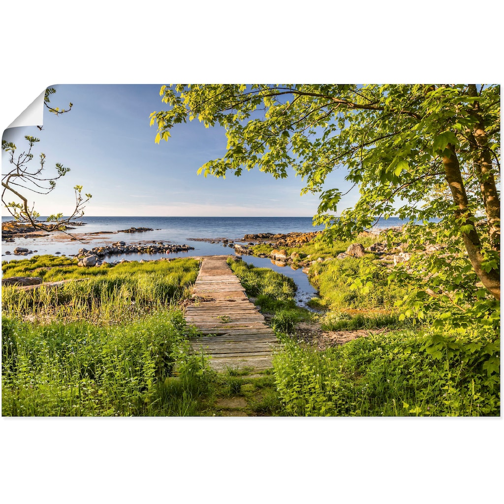 Artland Wandbild »Der Weg zum Meer auf Bornholm«, Küstenbilder, (1 St.)