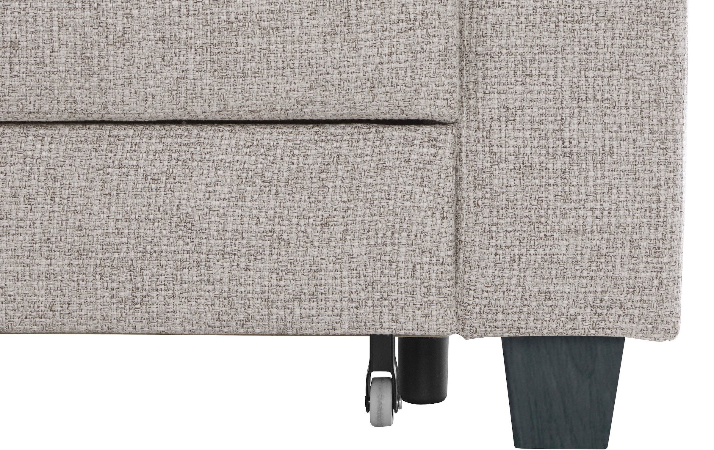TRENDMANUFAKTUR Ecksofa »Chamber, zeitlos und modern, bequem mit hohem Sitzkomfort, L-Form«, inklusive einer Kopfstütze, wahlweise mit Schlaffunktion