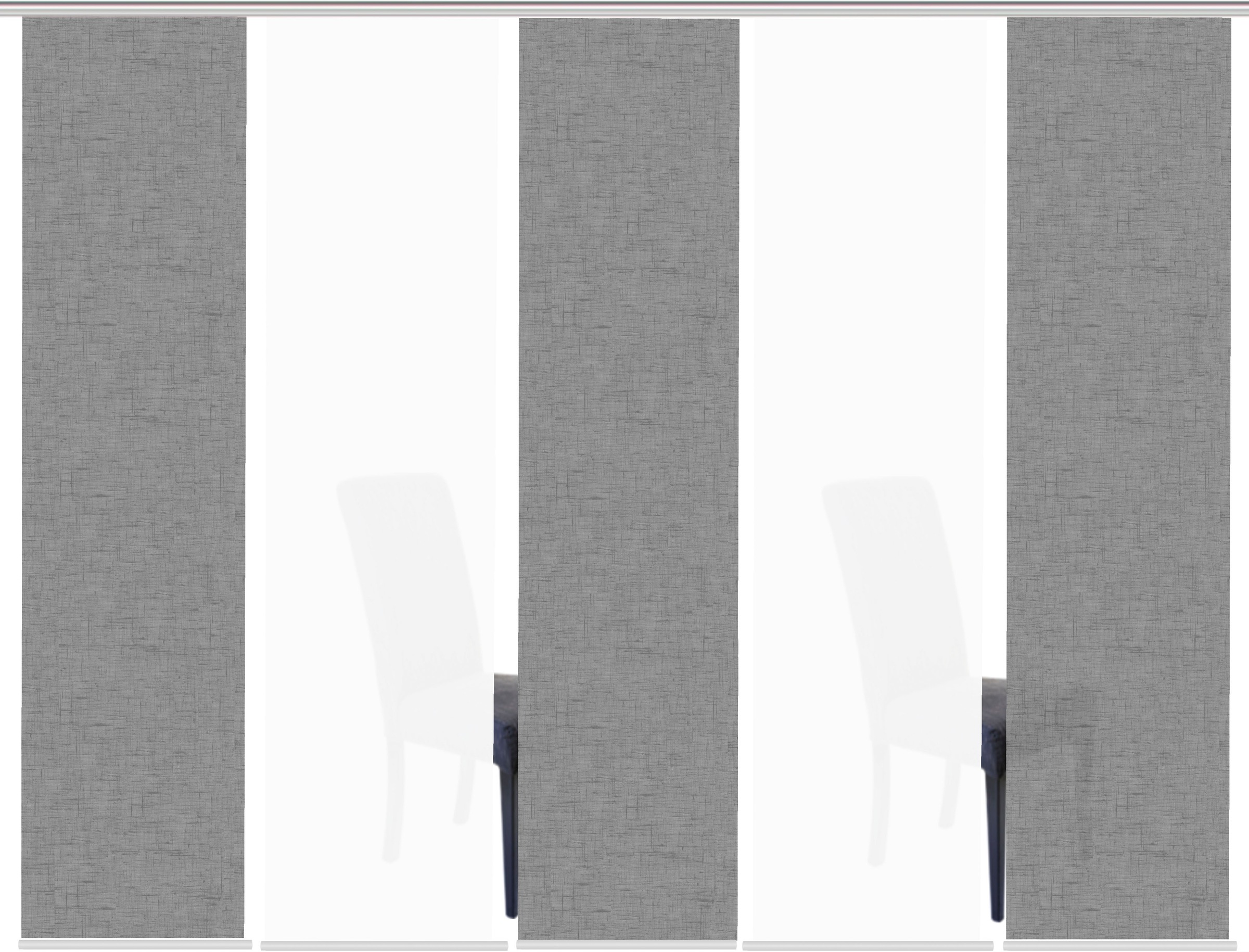 HOME WOHNIDEEN Schiebegardine »PIVE 5er SET« Paneelwagen 5 Stk. tlg. Schieb günstig online kaufen