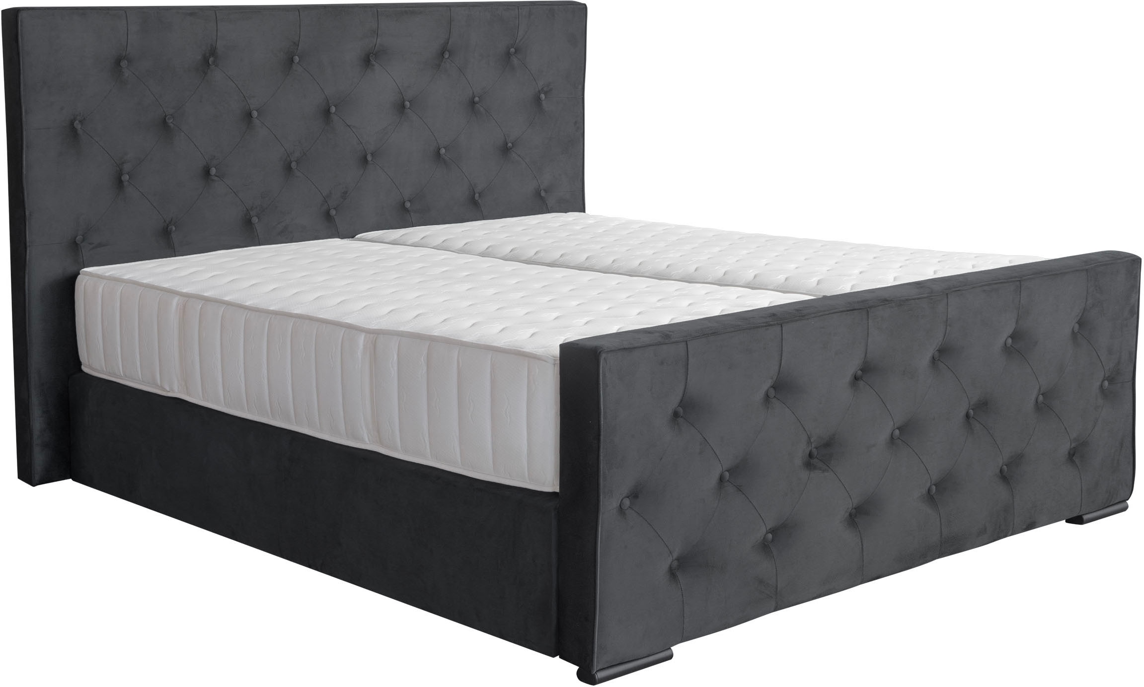 COLLECTION AB Boxspringbett »Florence erhältlich in der Breite 180cm«, inkl. Bettkasten und King-Matratzen (28cm) in H3
