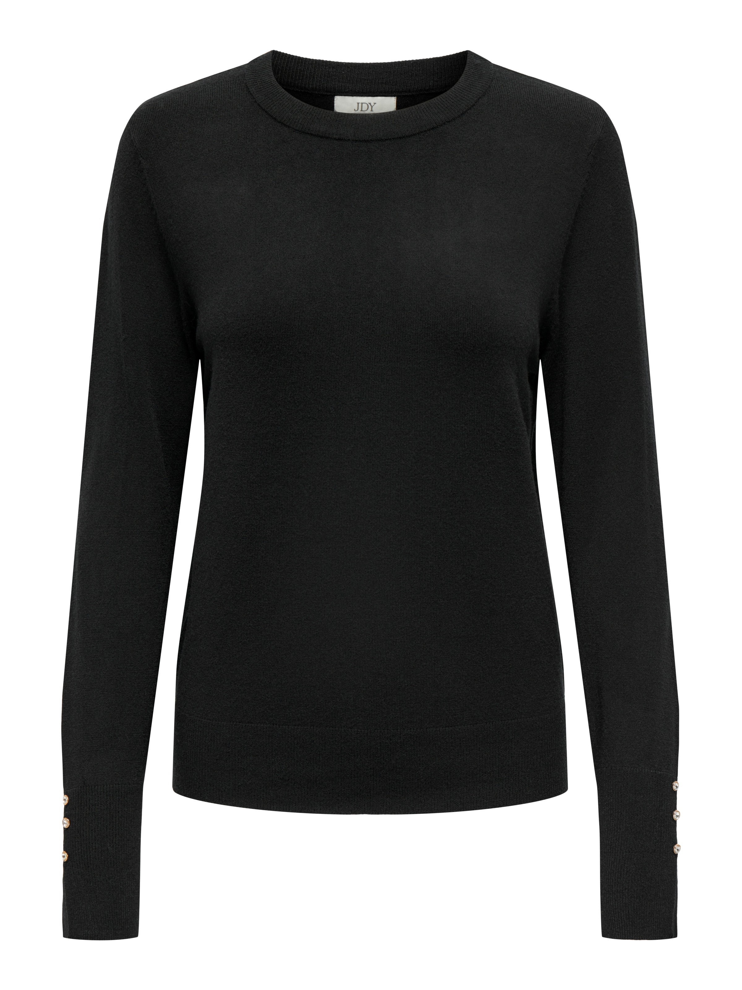 JDY Rundhalspullover »JDYMALOU L/S ON BUTTON PULLOVER KNT NOOS«