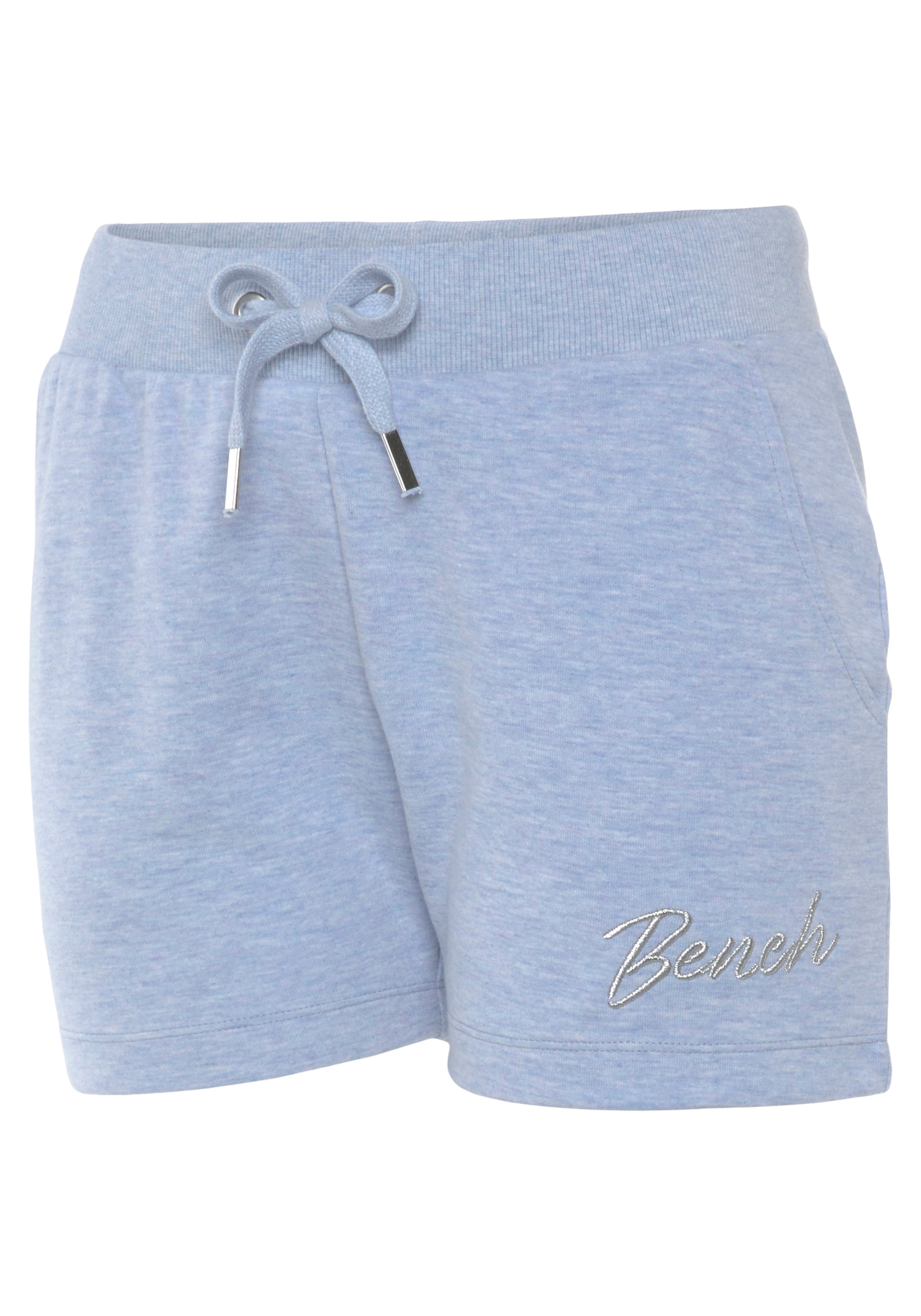 Bench. Loungewear Relaxshorts »-Sweatshorts, Lounge-Shorts«, mit kleiner glänzenden Logostickerei, Loungewear, Loungeanzug