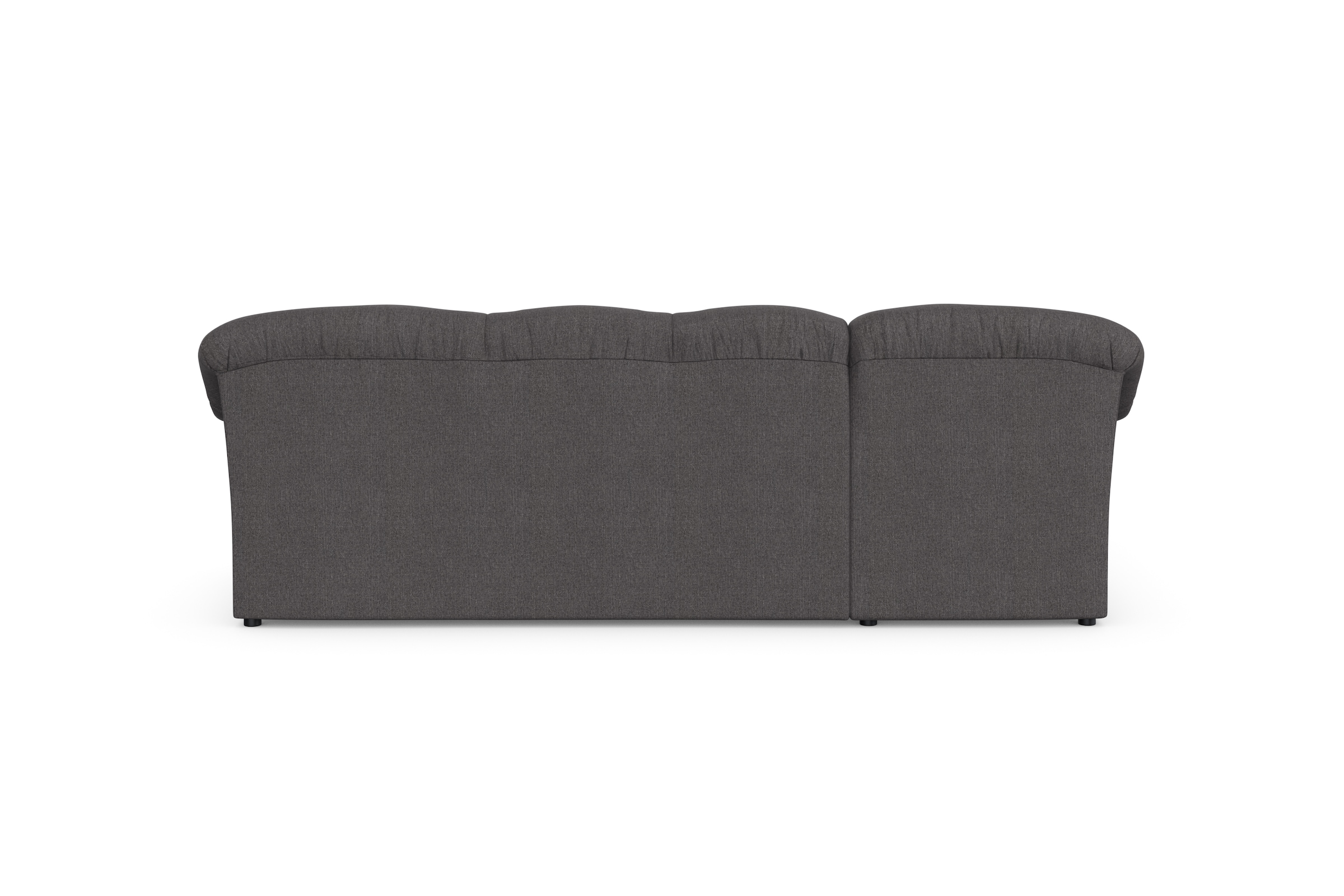 DOMO collection Ecksofa »Pegnitz, elegante Rückensteppung, kompakte Stellmaße 238/141cm, L-Form«, wahlweise mit Bettfunktion