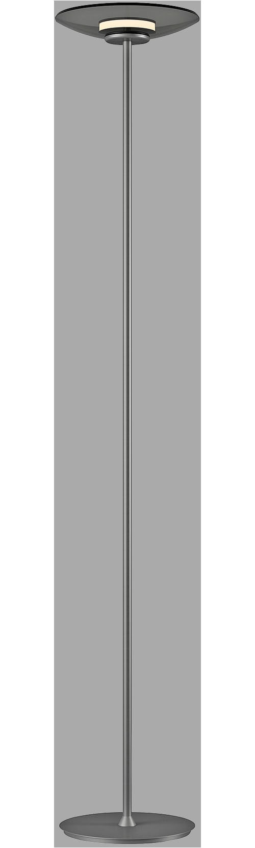 Neuhaus PURE LED Stehlampe »PURE Moon« LED-Board 1 Stk. Warmweiß Stufenloses dimmen per Touchdimmer, Rauchglas