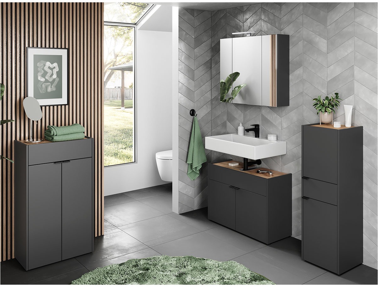 GERMANIA Badmöbel-Set »Ameca«, (4 St.), Badezimmer-Set: Waschbeckenuntersch günstig online kaufen