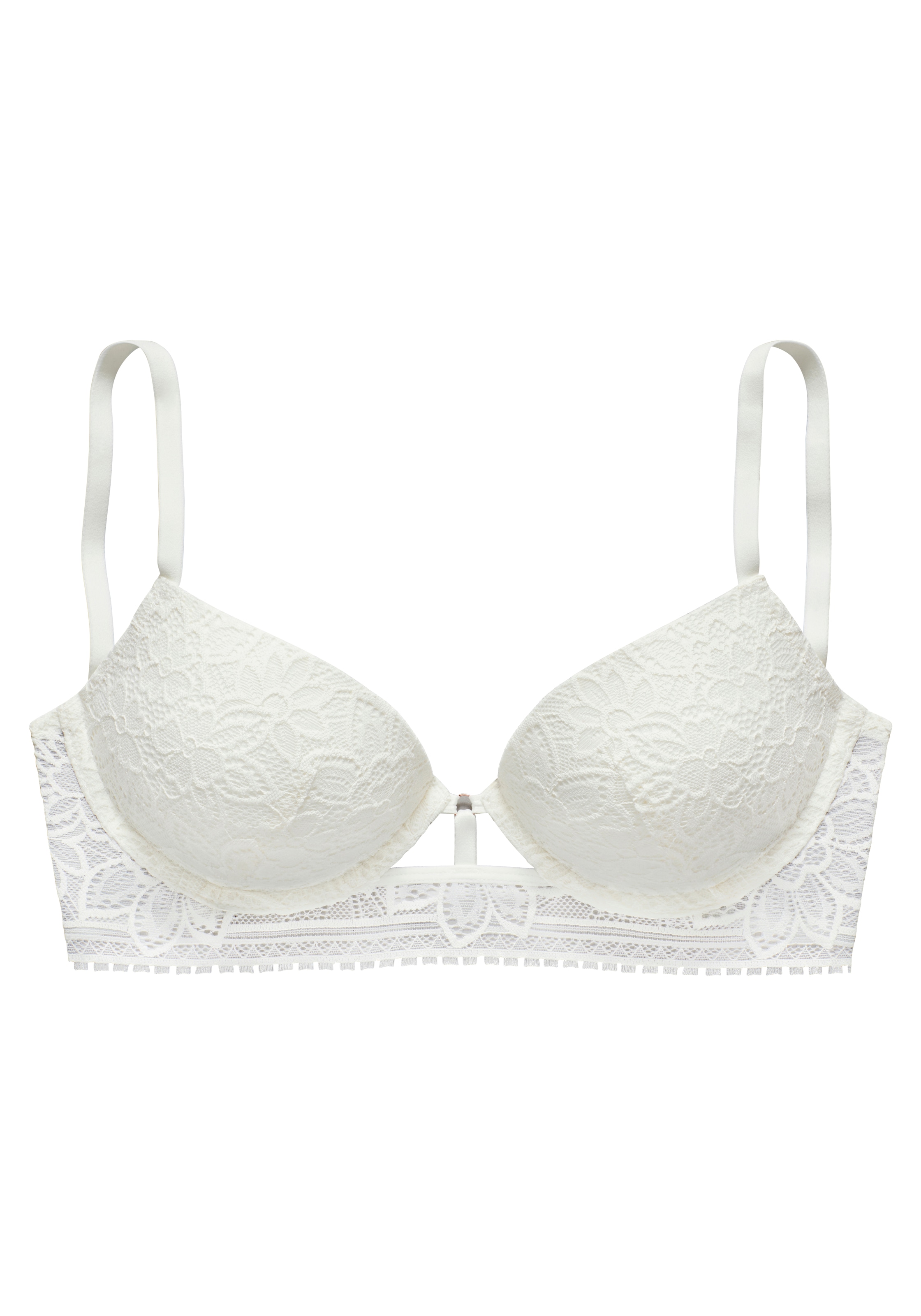 LASCANA Push-up-BH, mit Bügel aus floraler Jacquardspitze, sexy Dessous