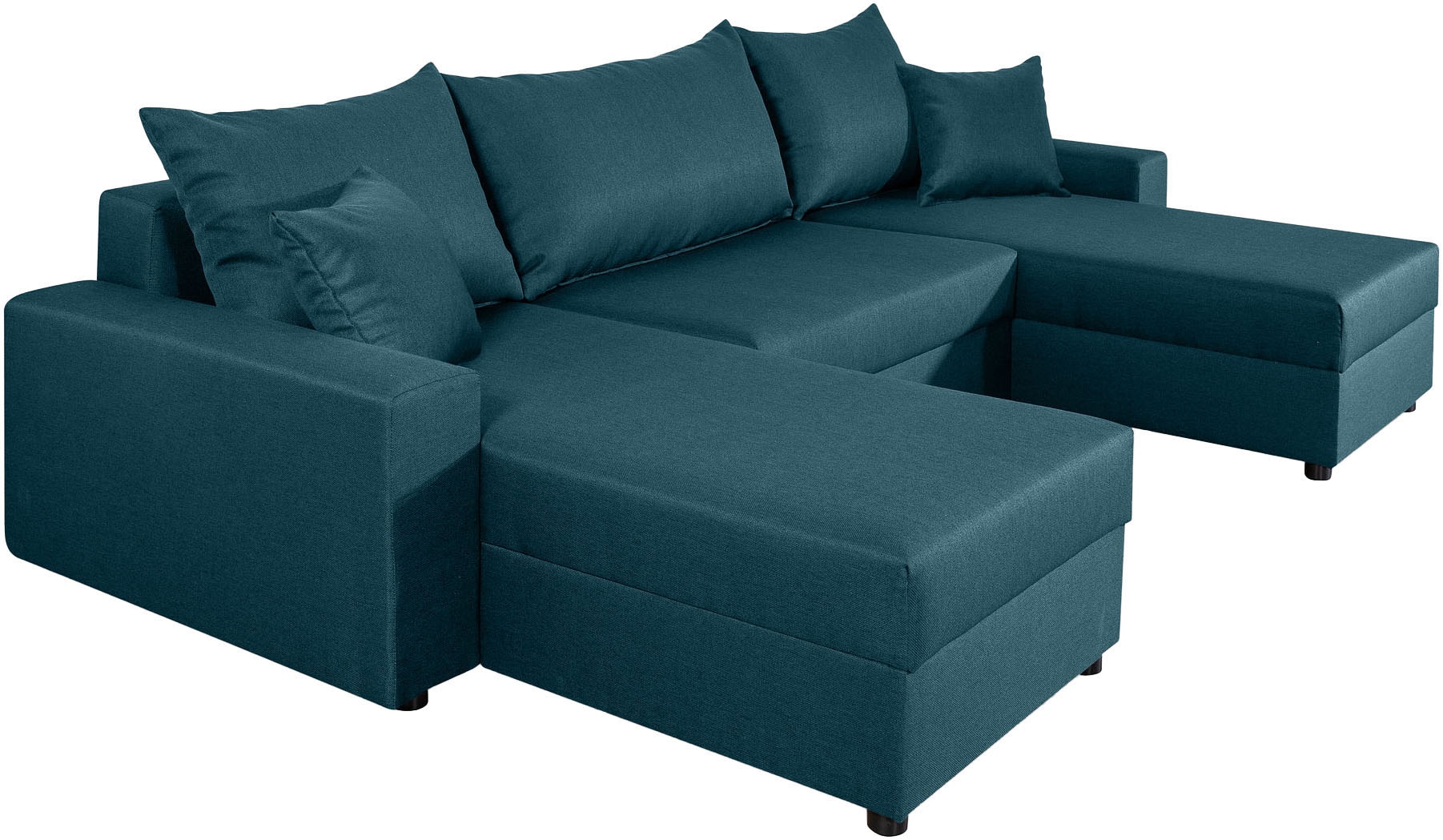 COLLECTION AB Wohnlandschaft »Pico U-Form«, Wohnlandschaft,2 X Ottomane,Polyätherschaum Polsterung