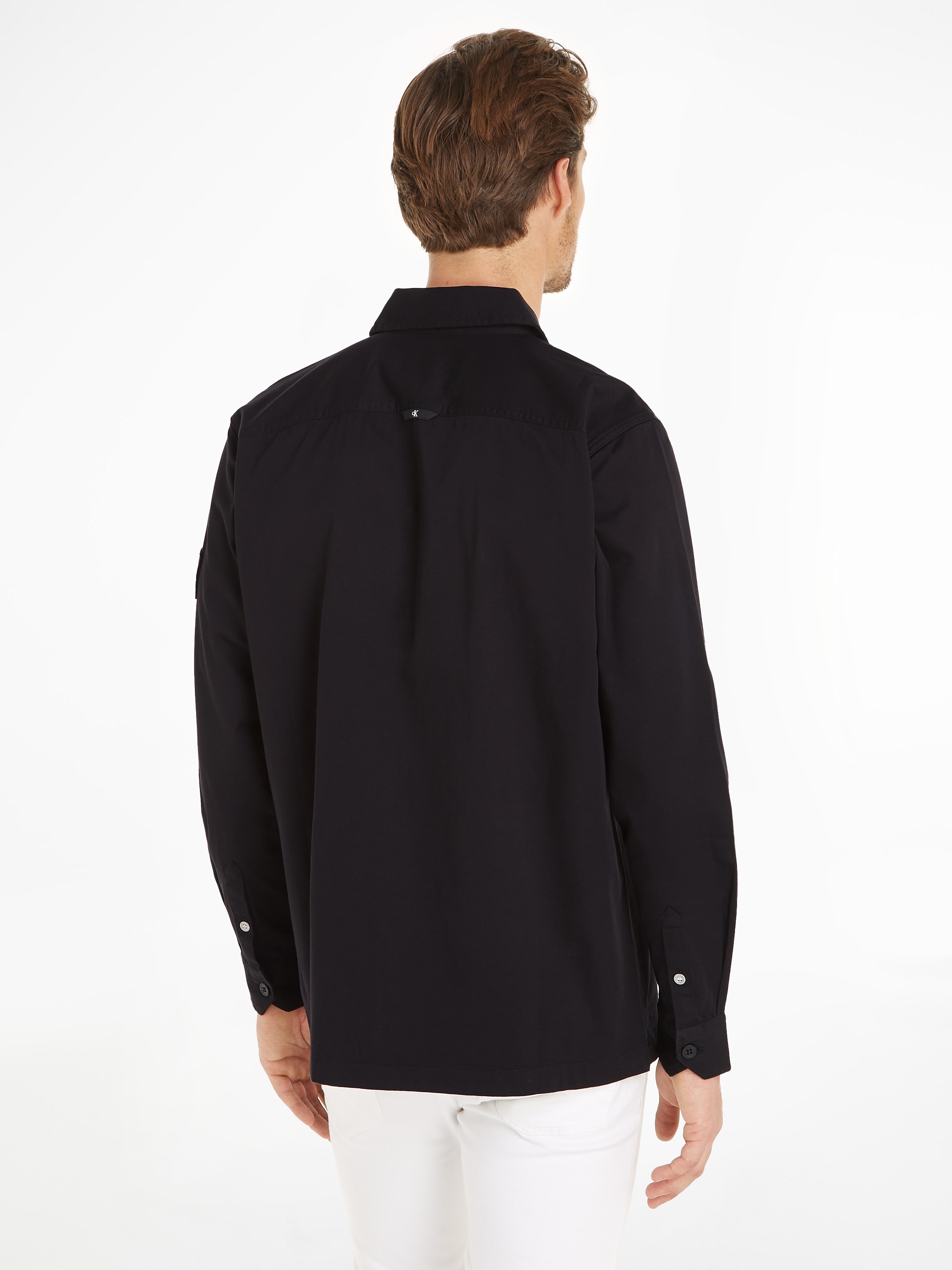 Calvin Klein Jeans Langarmhemd »MONOLOGO BADGE SHIRT«