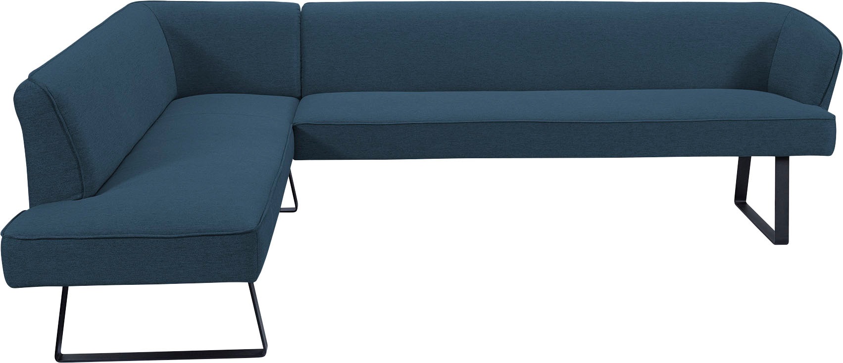 exxpo - sofa fashion Eckbank »Americano«, mit Keder und Metallfüßen, Bezug in verschiedenen Qualitäten