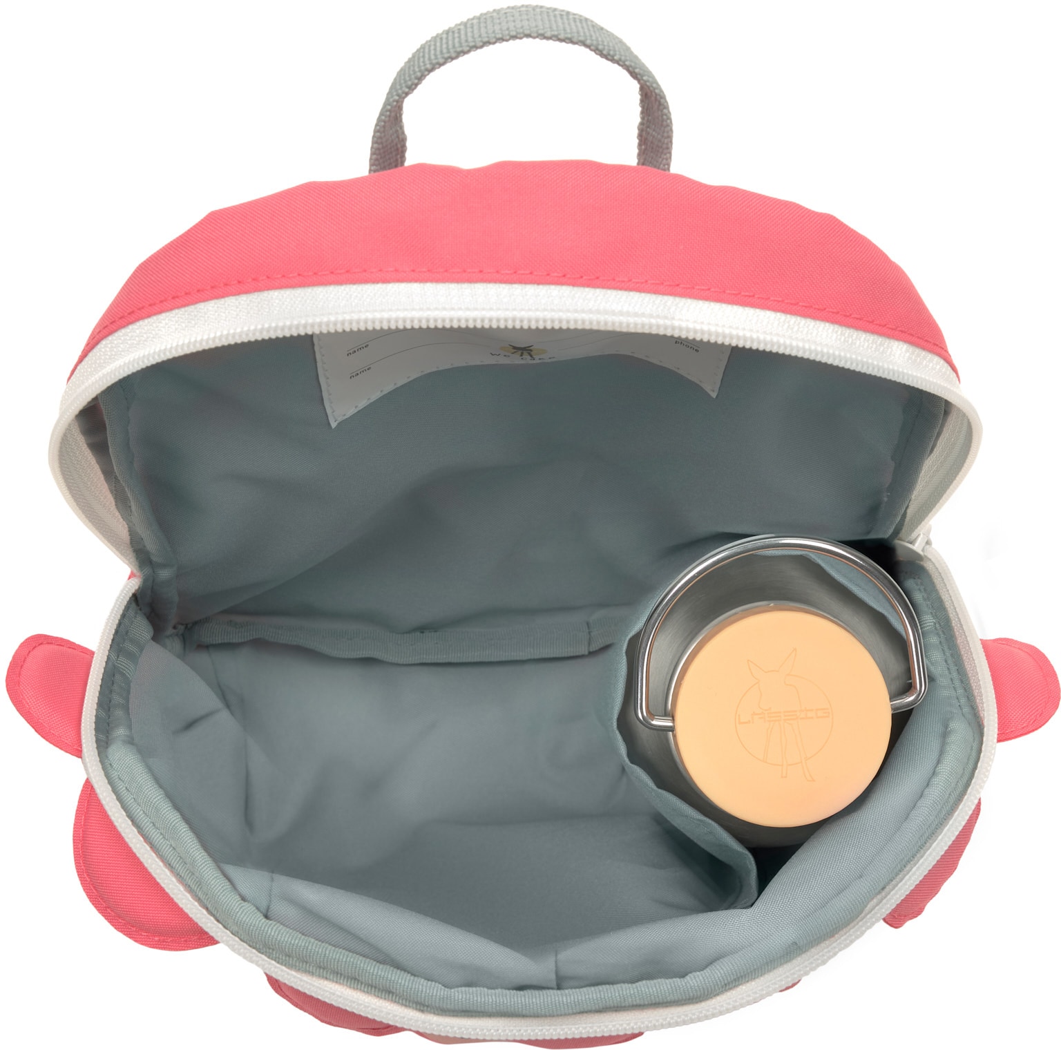 LÄSSIG Kinderrucksack »About Friends, Tiny Backpack, Dino rose«, PETA-approved vegan