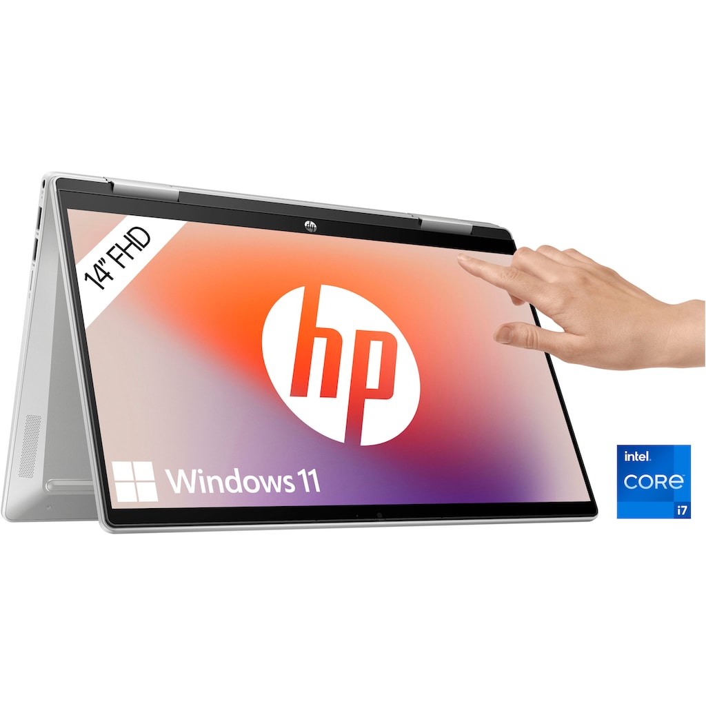 HP Convertible Notebook »14-ek1274ng«, 35,6 cm, / 14 Zoll, Intel, Core i7, Iris Xe Graphics, 512 GB SSD