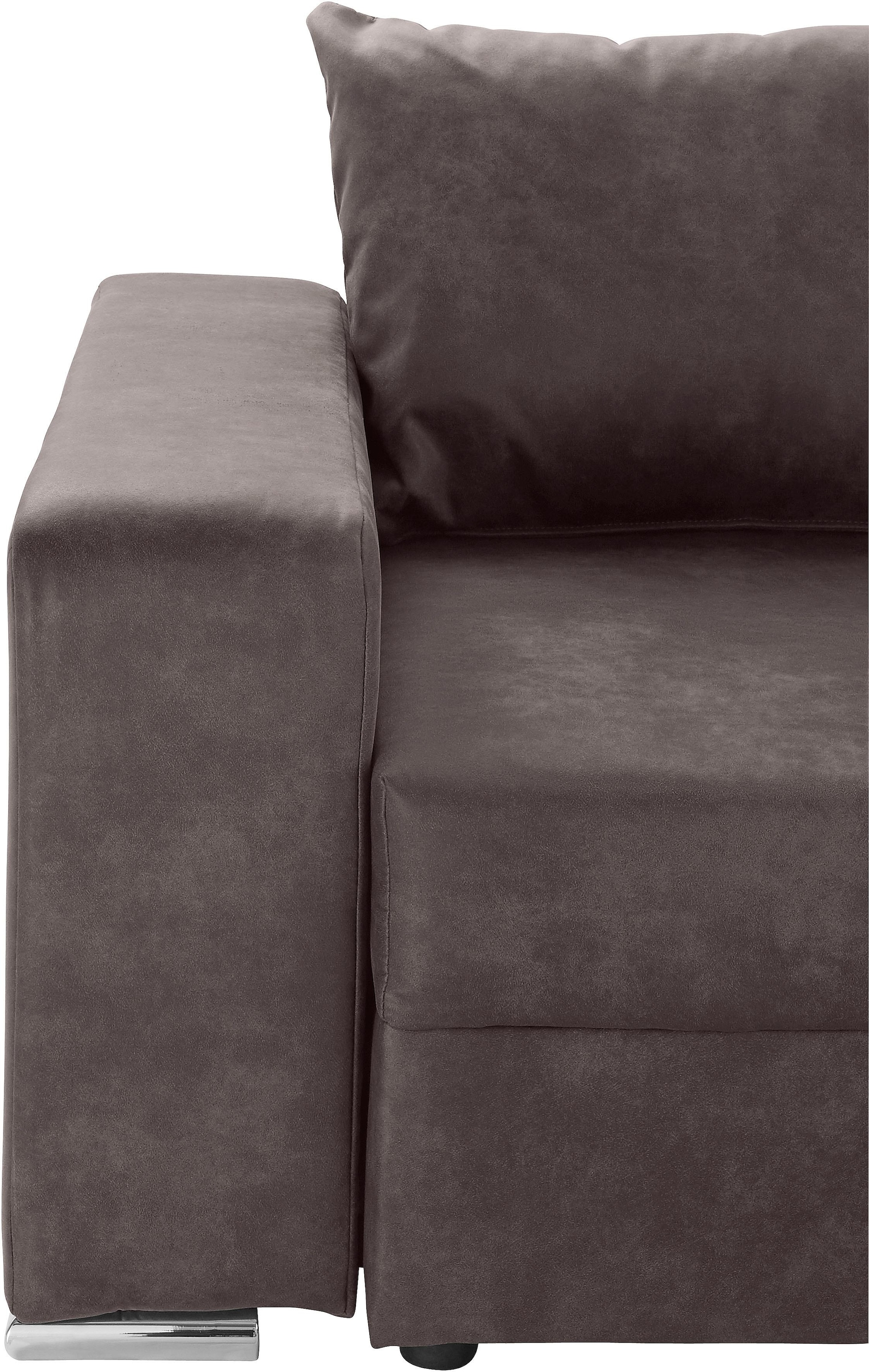 COLLECTION AB Ecksofa »John L-Form«, inklusive Bettfunktion und Bettkasten