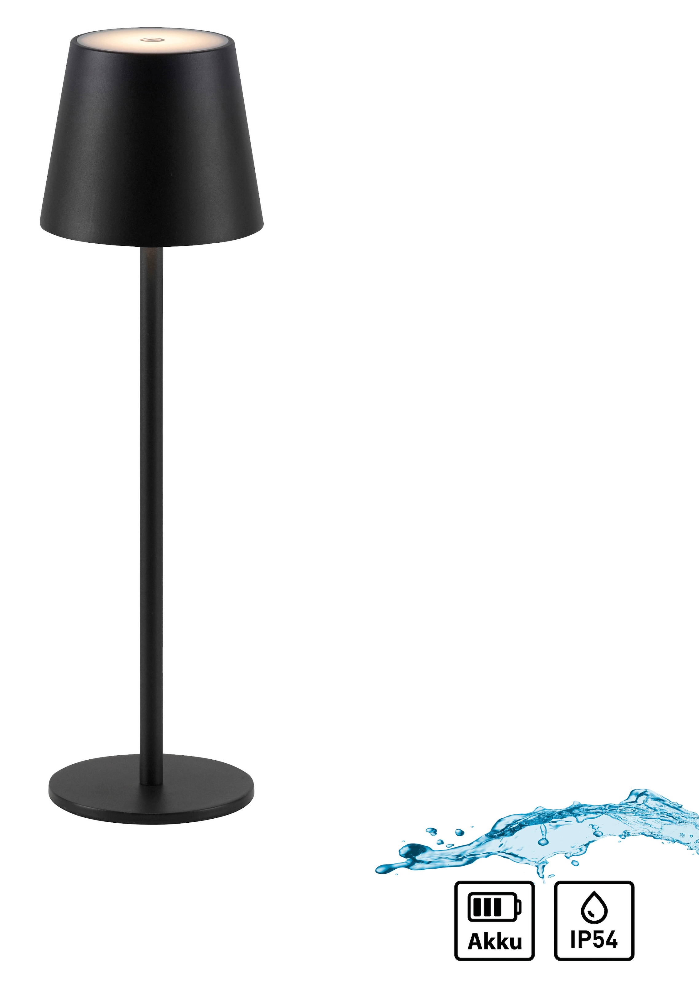 JUST LIGHT LED Tischleuchte »EURIA, 2er Set«, 1 flammig, Leuchtmittel LED-Board | LED fest integriert, LED Akku Tischlampe