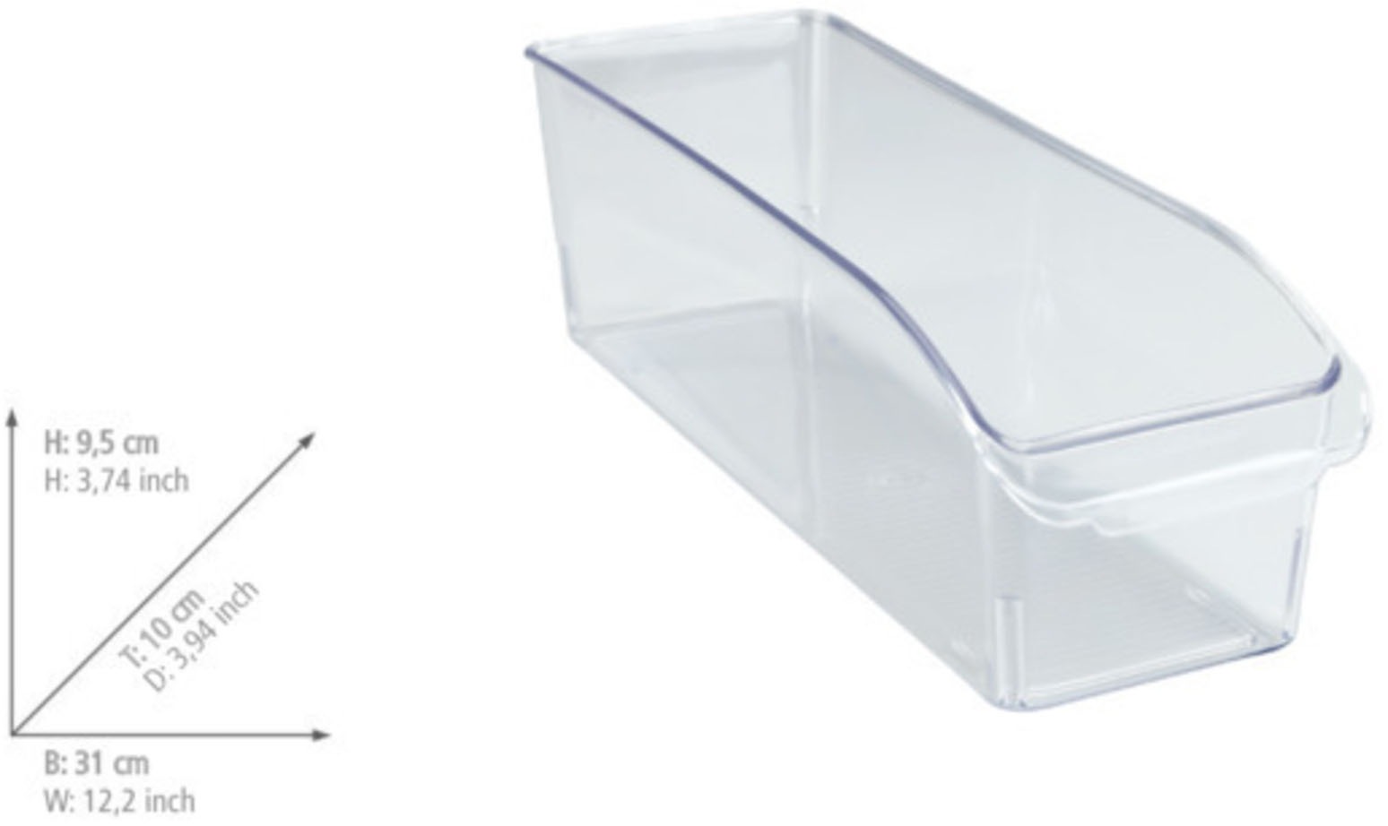 WENKO Aufbewahrungssystem »Kühlschrank-Organizer-Set«, (Set, 3 tlg.), Boxen für Vorräte & Lebensmittel, für Kühlschrank & Vorratsschrank