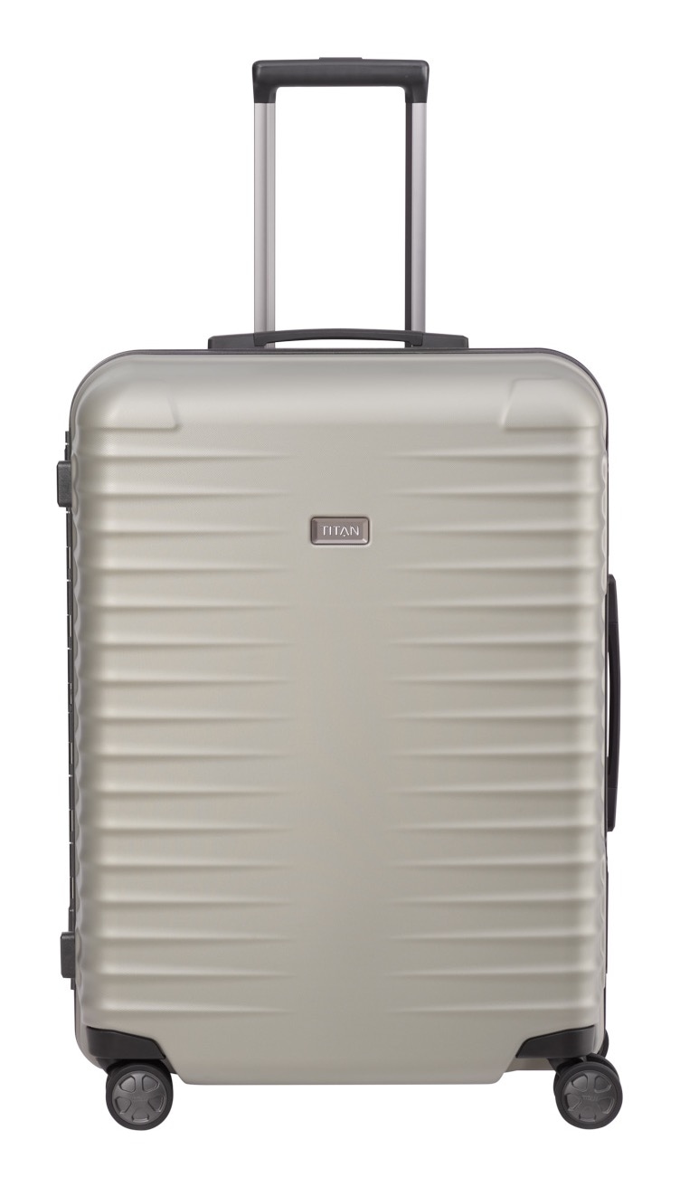 TITAN® Hartschalen-Trolley »LITRON Frame, verschiedene Größen und Farben, Safeplus-Verschluss«, 4 Rollen, Hartschalen-Koffer Made in Germany mit 10 Jahren Herstellergarantie