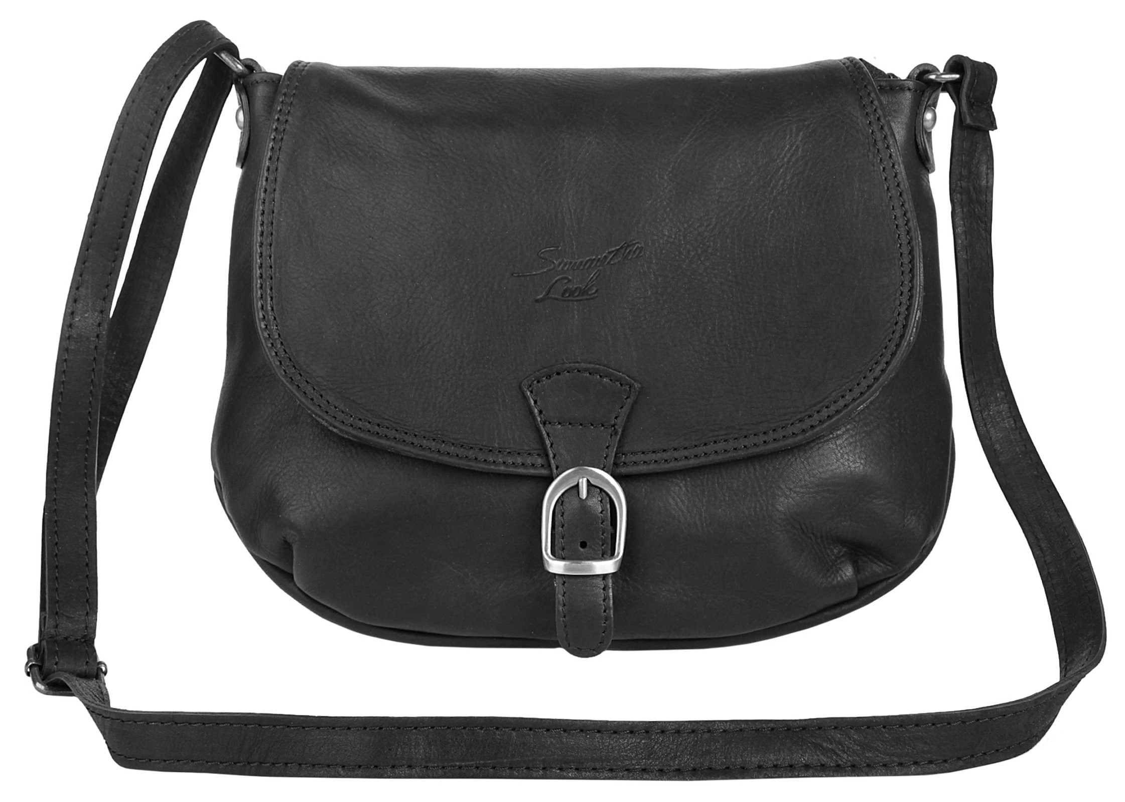 Samantha Look Umhängetasche, echt Leder, Made in Italy