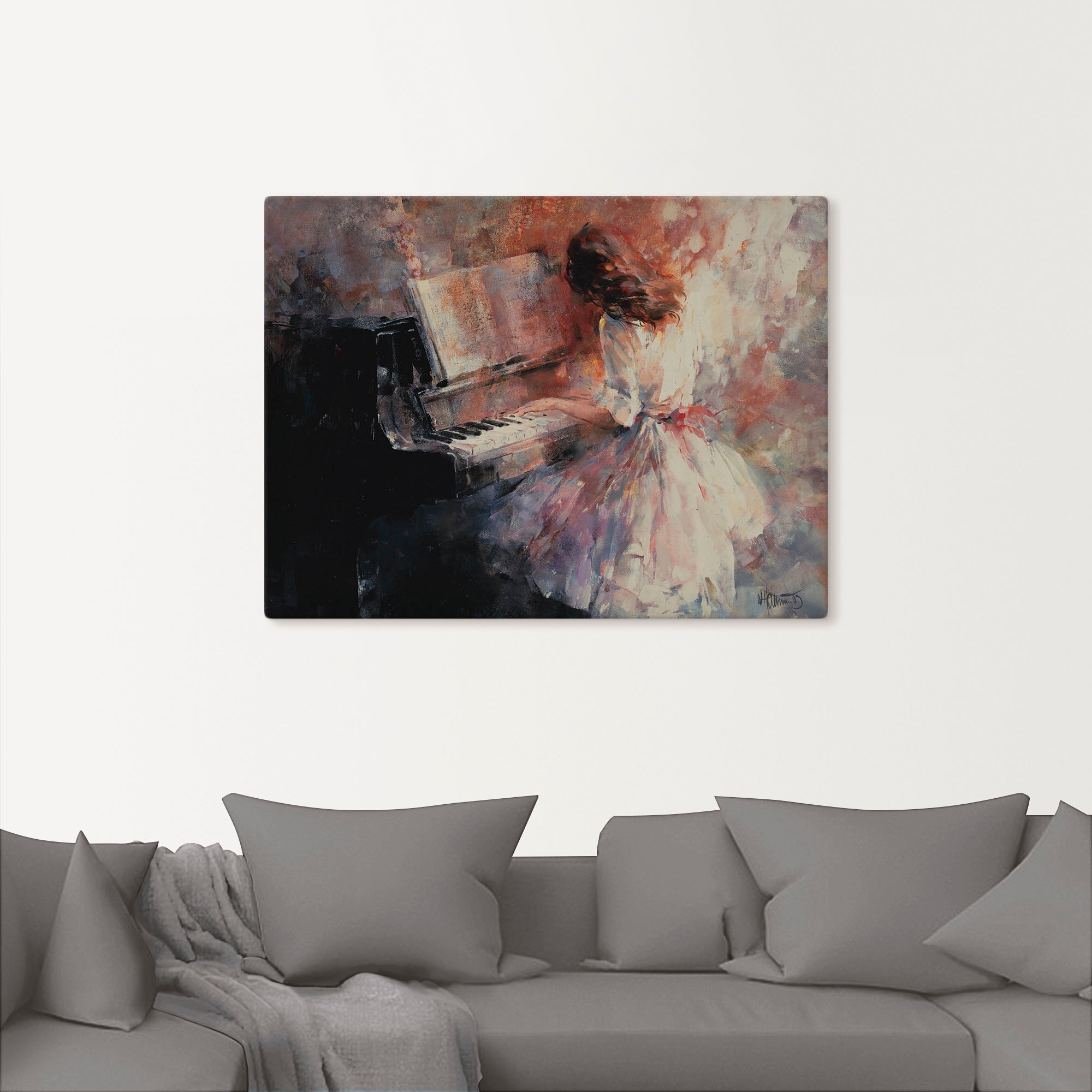 Artland Leinwandbild »Romantischer Rhythmus« Musiker 1 Stk. tlg. auf Keilra günstig online kaufen