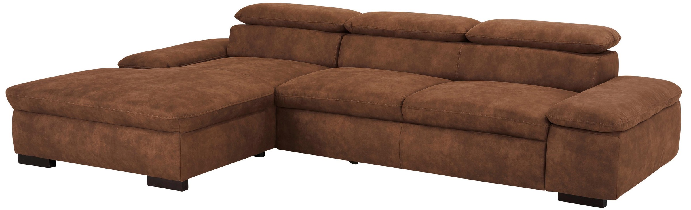 Home affaire Ecksofa »Alberto L-Form«, mit Kopfteilverstellung, wahlweise mit Bettfunktion