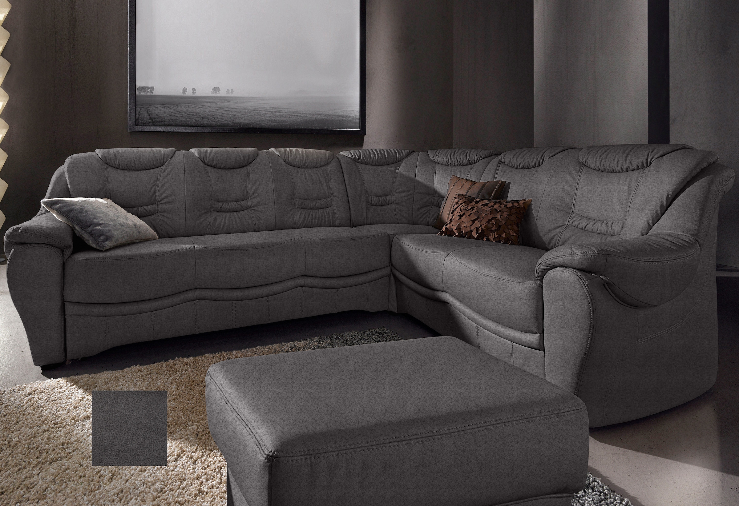 sit&more Ecksofa »Benson L-Form«, wahlweise mit Bettfunktion günstig online kaufen