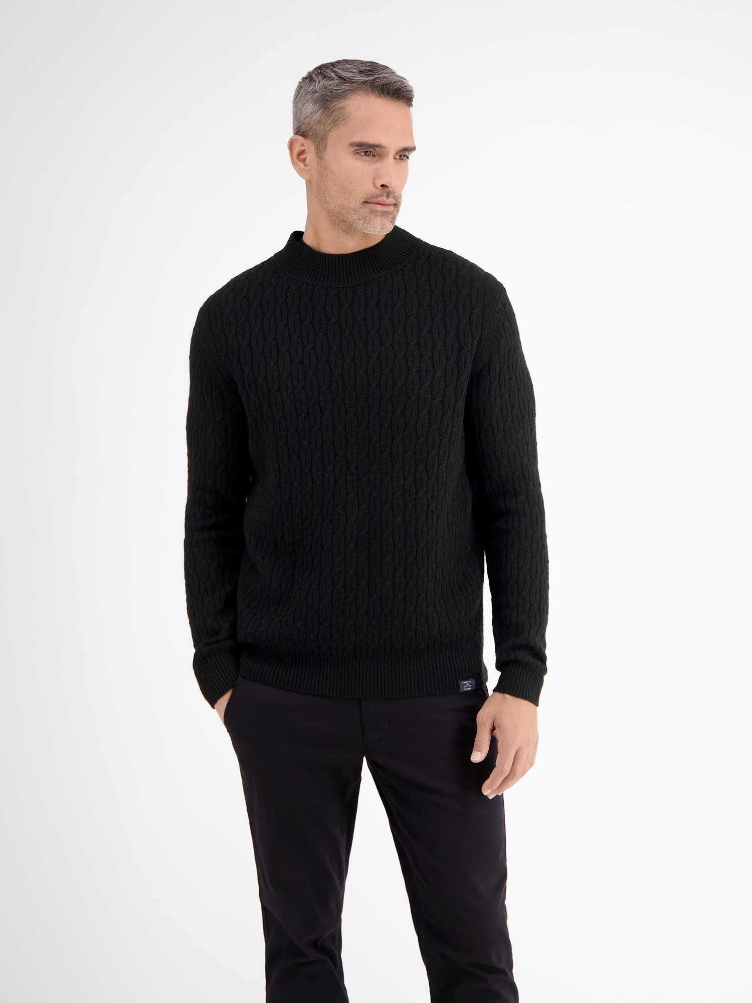 LERROS Strickpullover »LERROS Cable-Strickpullover mit Turtleneck«