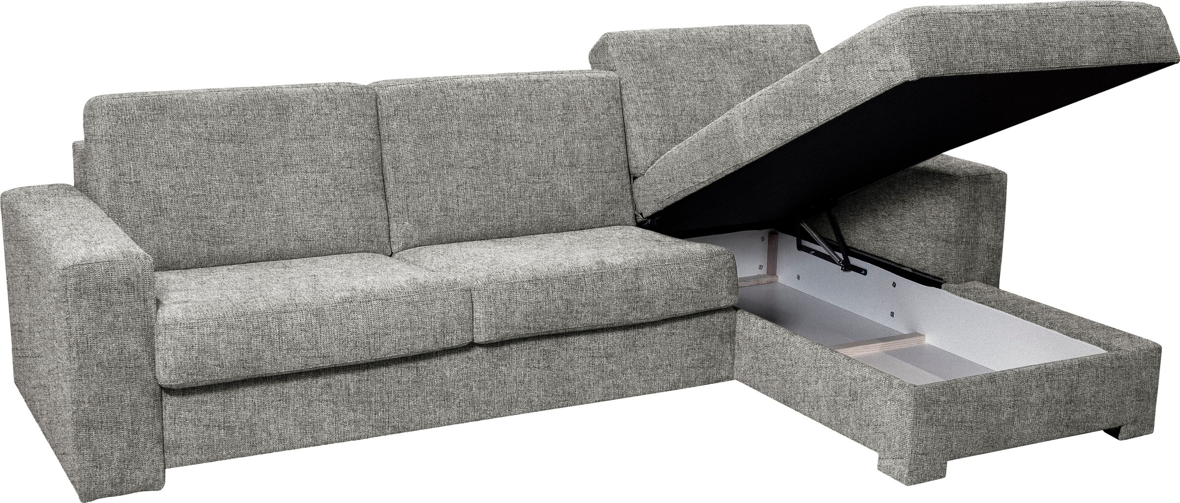 Home affaire Ecksofa »Roma "M" Matratzenhöhe 14 cm, Dauerschlaffunktion, mit Unterfederung,«, Liegemaße ca 143x198 cm, L-Form