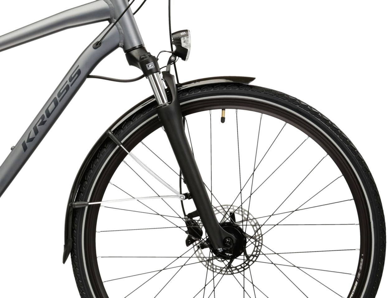 Kross Trekkingrad »Trans 4.0 grau 24 Gänge« 24 Gang Shimano ACERA M3020 Schaltwerk Kettenschaltung