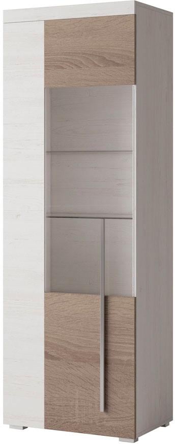INOSIGN Vitrine »Roger,Höhe 160cm stilvolle Glasvitrine mit verstellbare Glasböden«, Standvitrine 1Trg, viel Stauraum, ohne Beleuchtung