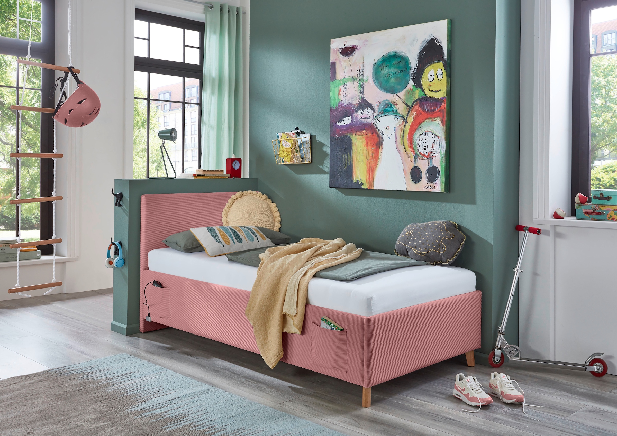 meise.möbel Kinderbett "COOL" Polsterbett wahlweise mit Bettkasten, Jugendb günstig online kaufen