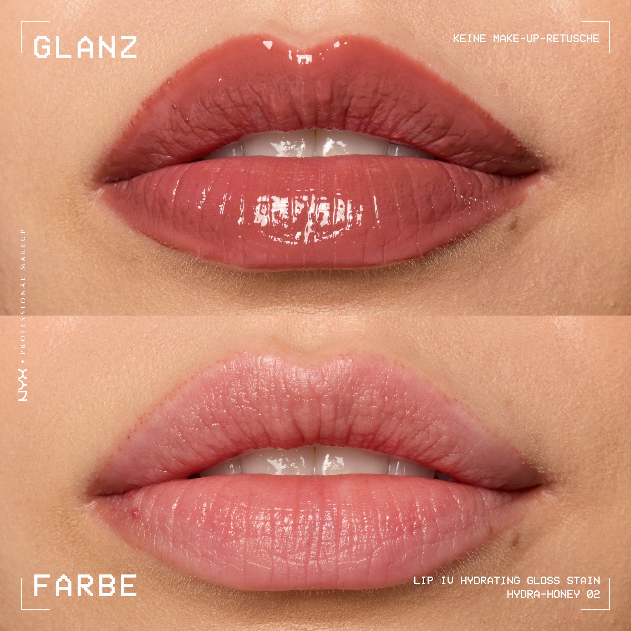 NYX Lipgloss »NYX Professional Makeup Lip IV Gloss Serum Lipgloss«, Wet-Look, spendet Feuchtigkeit, pflegt, hinterlässt Lip Stain.