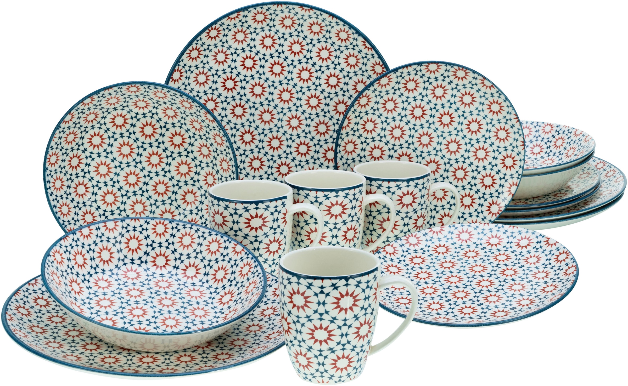 CreaTable Kombiservice »Stella«, (Set, 16 tlg.), orientalisch mediterraner günstig online kaufen