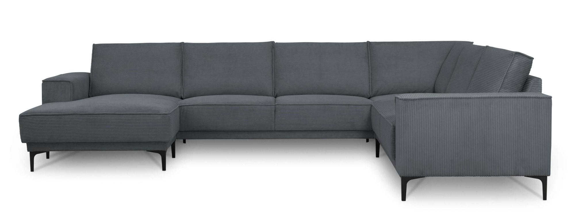 PLACES OF STYLE Wohnlandschaft »XXL Sofa Oland, Struktur, Flachgewebe, Luxu günstig online kaufen
