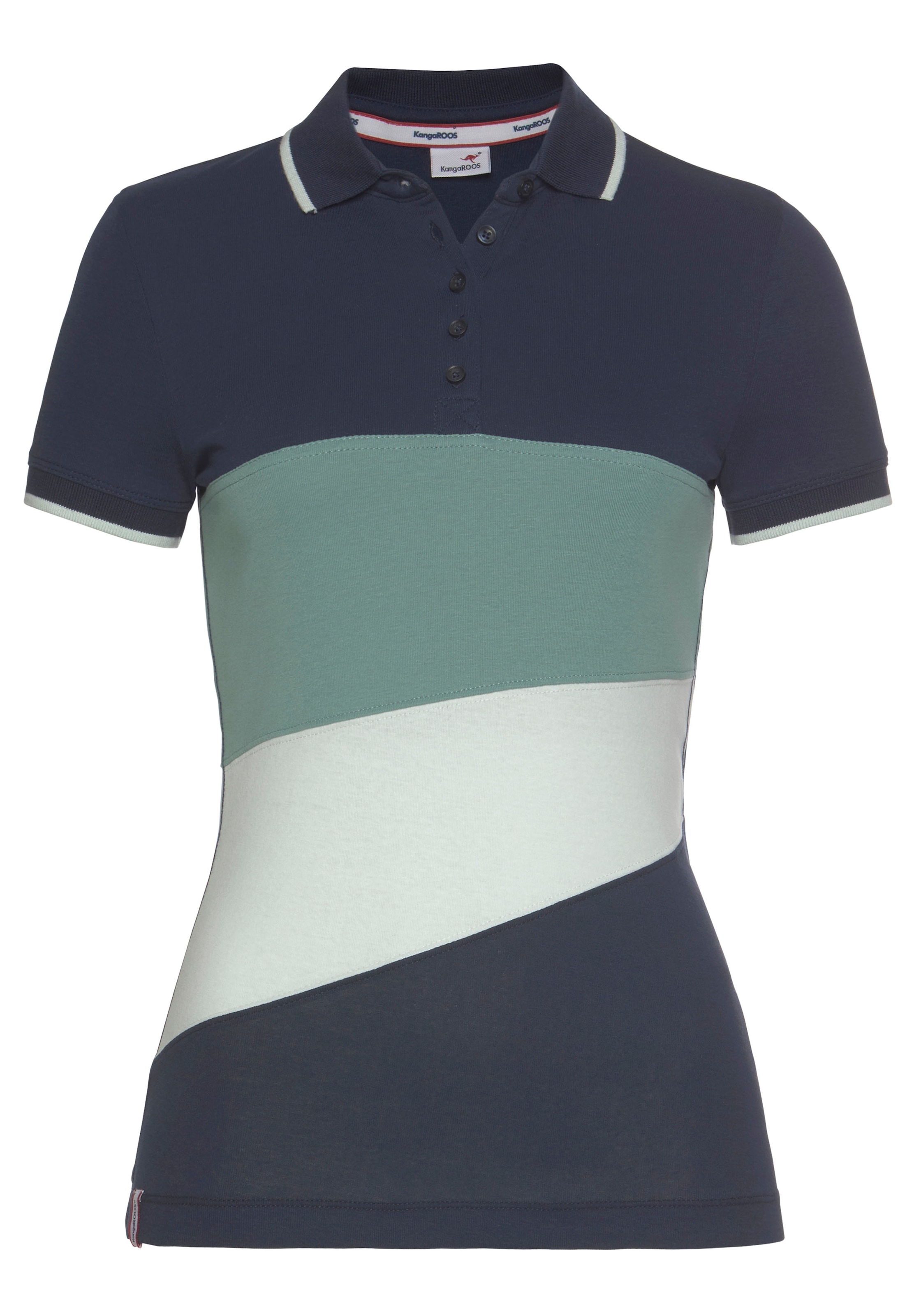 KangaROOS Poloshirt, mit Colorblocking im bestellen Online-Shop