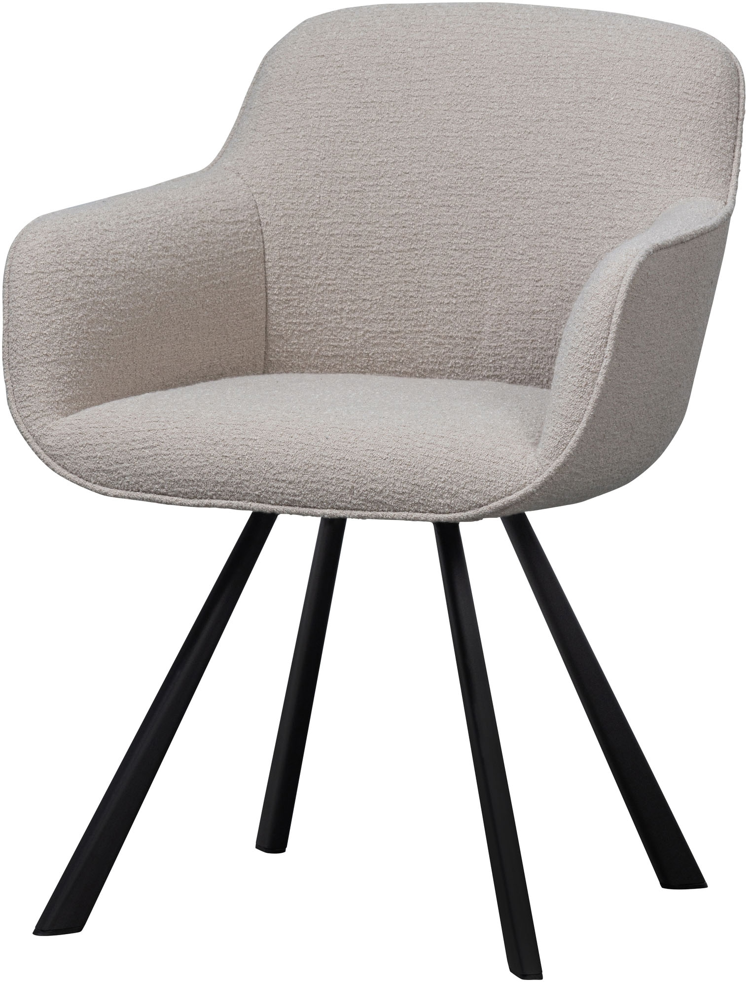 WOOOD Esszimmerstuhl »Juno«, gepolstert mit weichem Bouclé, Höhe 79 cm x Br günstig online kaufen