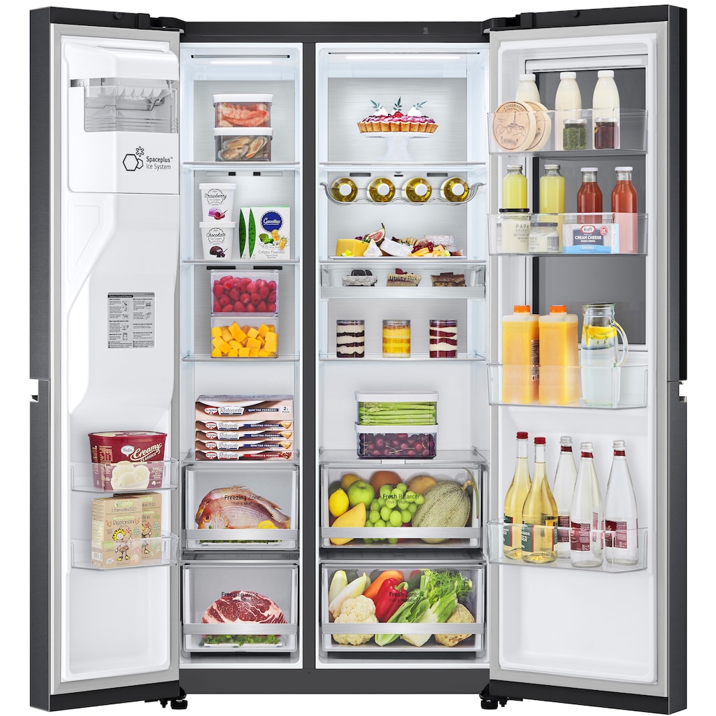 LG Side-by-Side »GSXV90MCAE«, GSXV90MCAE, 179 cm hoch, 91,3 cm breit, InstaView™