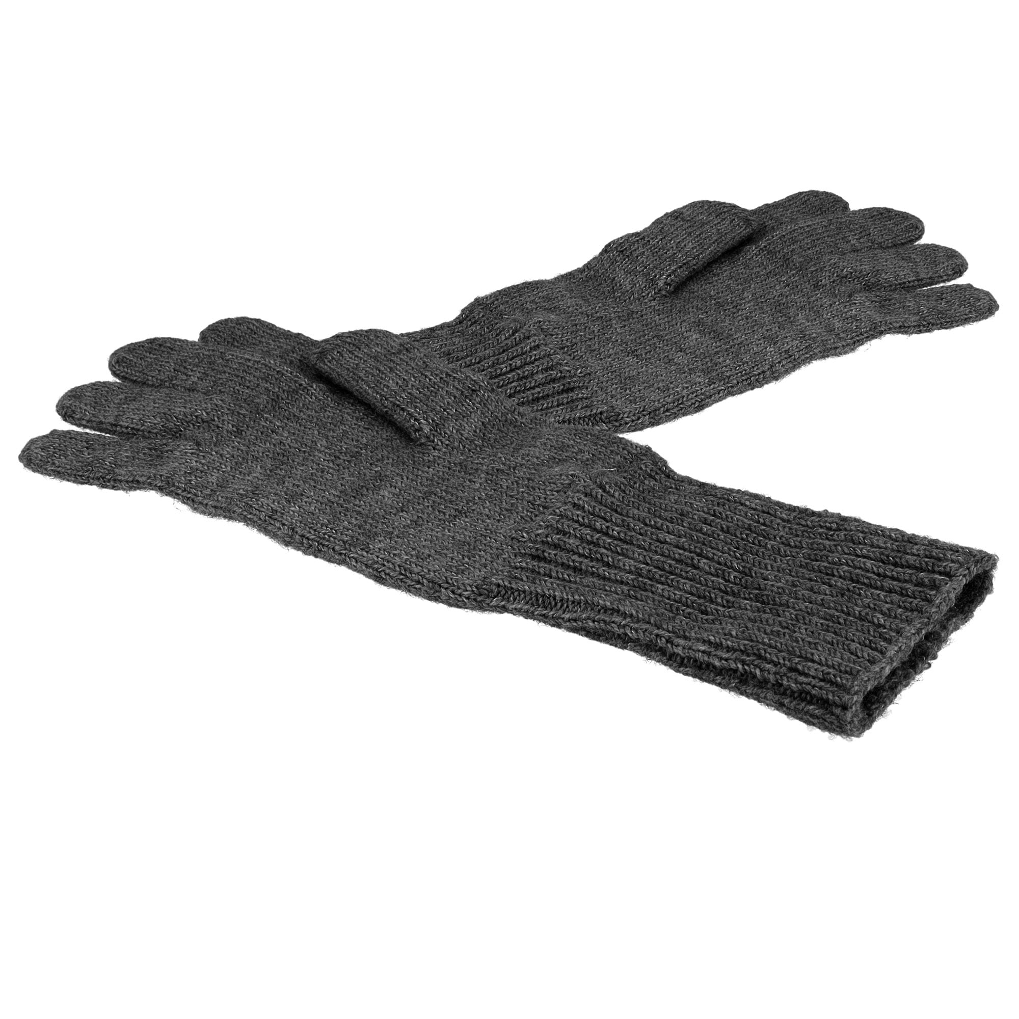 MAXIMO Strickhandschuhe Fingerhandschuhe, extra lange Strickbündchen, unifarben