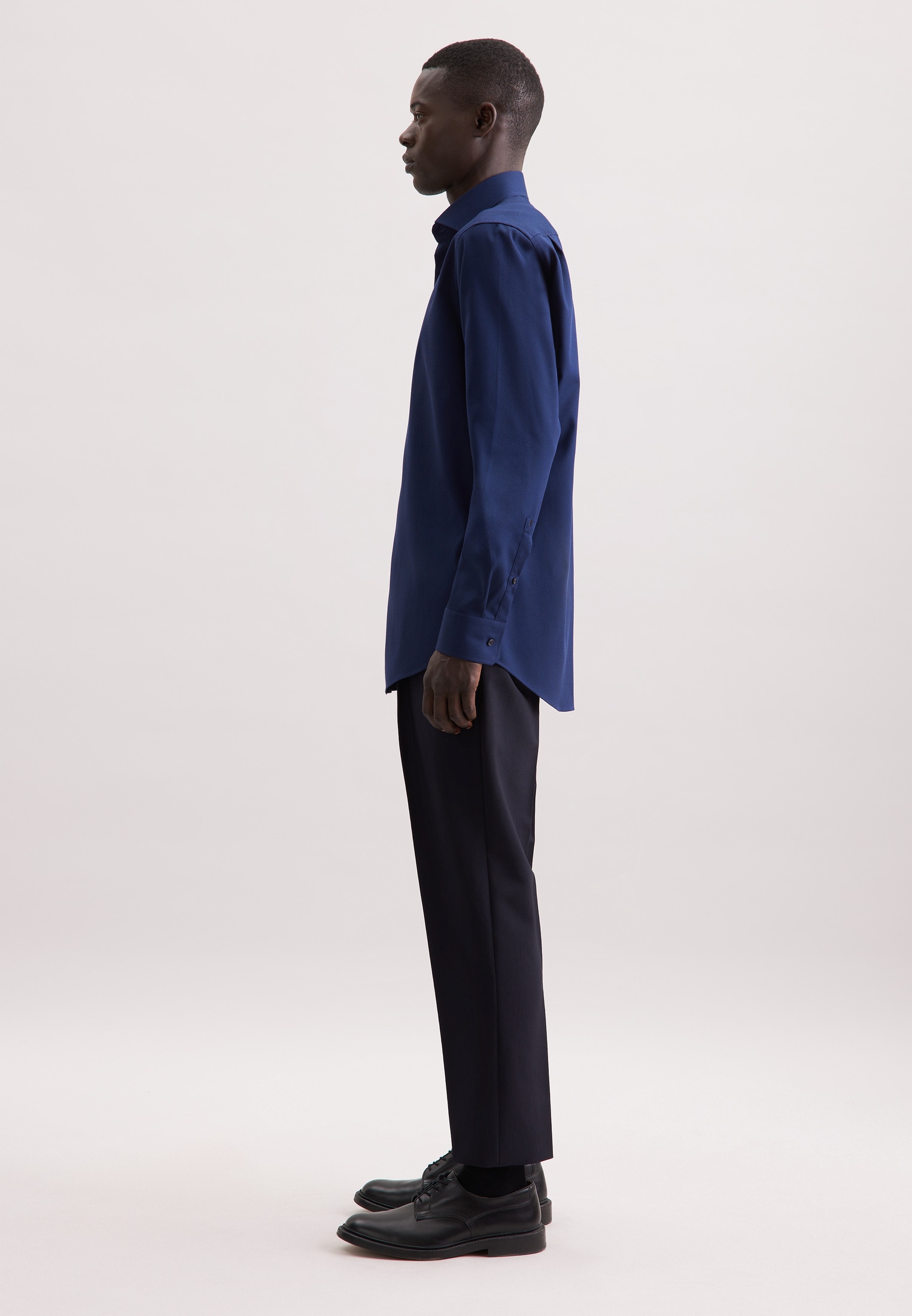 seidensticker Businesshemd »Schwarze Rose« Regular 1/1 Kentkragen Struktur