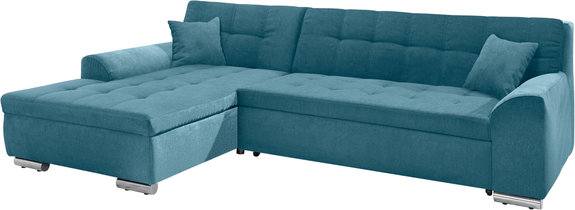 DOMO collection Ecksofa »Aversa, moderne Steppung im Sitz und Rücken, gesch günstig online kaufen
