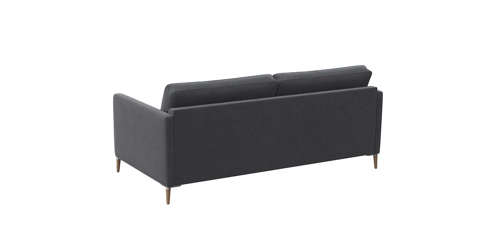 FLEXLUX 2,5-Sitzer »Fiore, super bequem durch Kaltschaum im Sitz«, schmale Armlehnen, Füße Alu+ Eiche