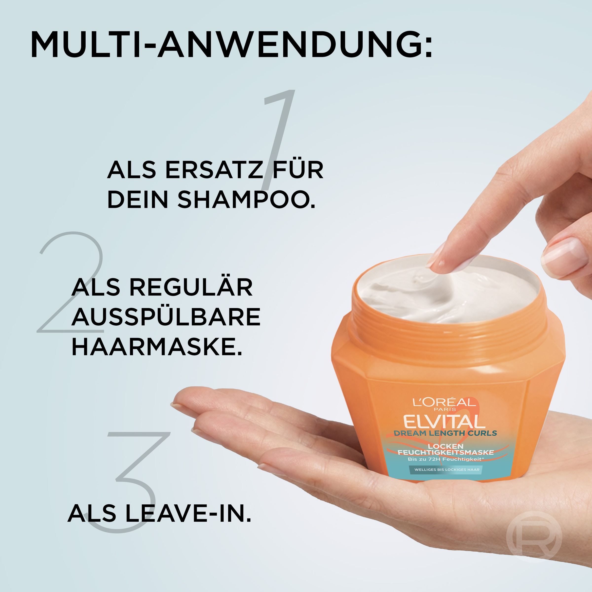 L'ORÉAL PARIS Haarmaske »ELVITAL DREAM LENGTH CURLS« für welliges bis lockiges Haar