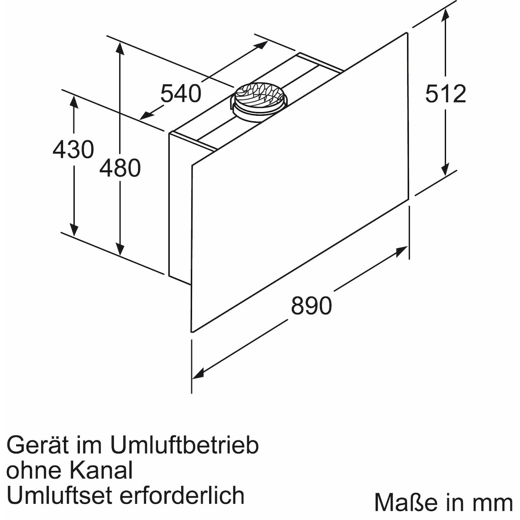 NEFF Kopffreihaube »D95FRM1S0«, Serie N 70