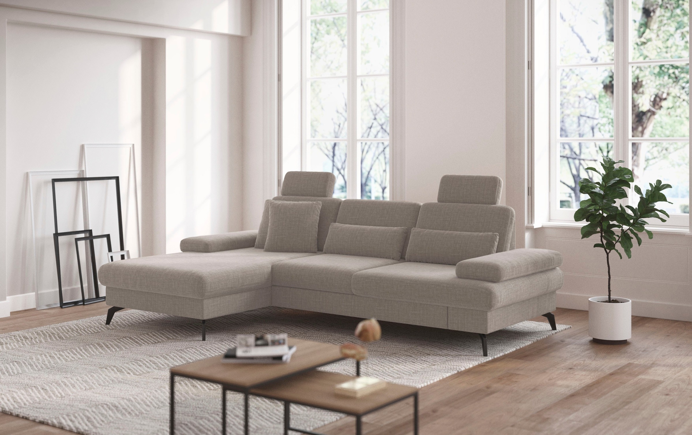 sit&more Ecksofa »Morris L-Form, inkl. Sitztiefenverstellung« wahlweise mit günstig online kaufen