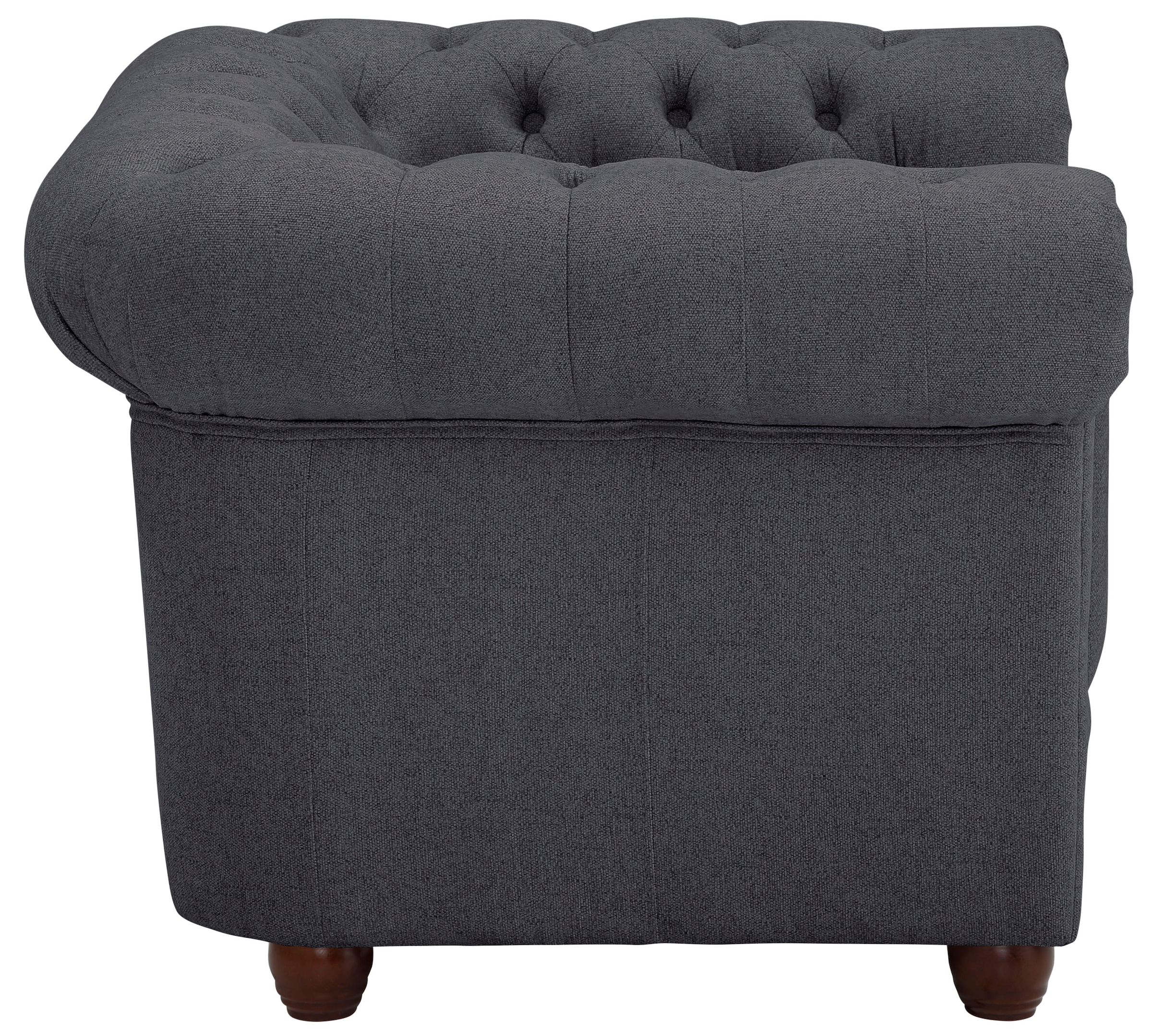 Home affaire Chesterfield-Sessel »New Castle Sessel«, hochwertige Knopfheftung, B/T/H: 104/86/72 cm